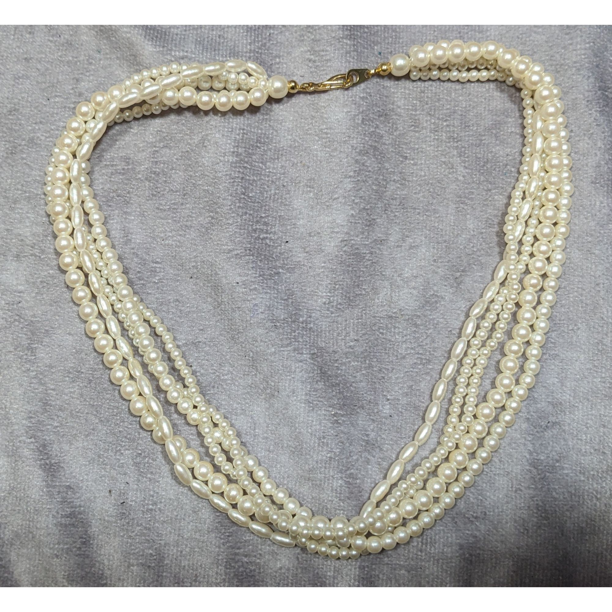 Other Vintage Multilayer Cream Faux Pearl Necklace Size ONE SIZE - 6 Thumbnail