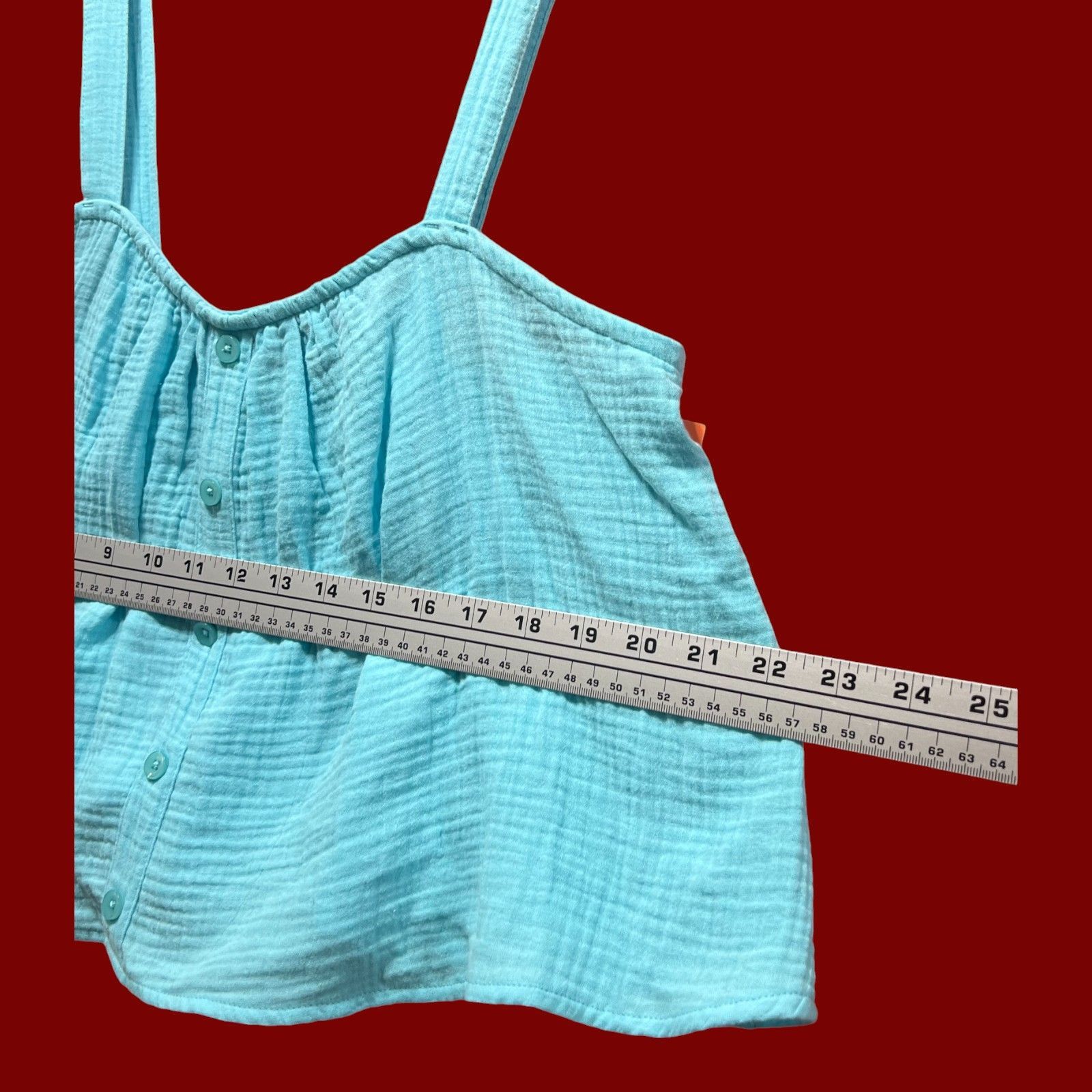 Other Colsie - Women's Tiny Tank Top - Light Blue - Small Size S / US 4 / IT 40 - 4 Thumbnail