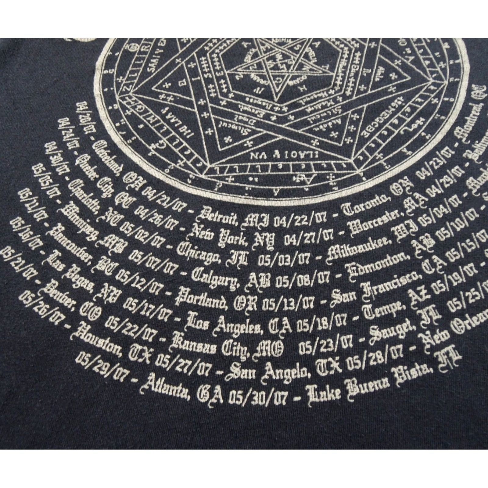 Anvil Vintage Dimmu Borgir Shirt Mens XL Black Deathcore Metal Band Tee 2007 Y2K Band Tee Mens Shirts XLarge Black Size US XL / EU 56 / 4 - 7 Thumbnail