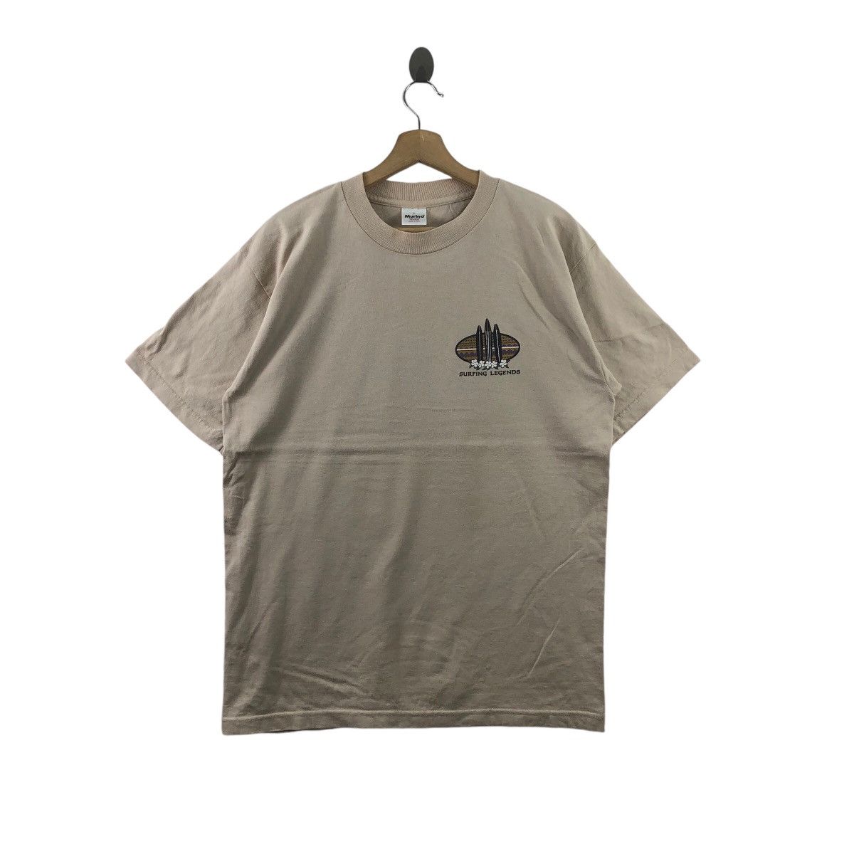 Vintage Vintage 90s SURFING LEGENDS Saipan Tee Shirt Hawaii Surf Size US L / EU 52-54 / 3 - 1 Thumbnail