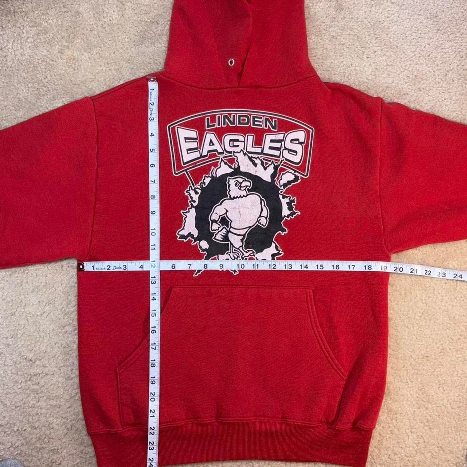 & Other Stories Red Vintage University Mascot Graphic Pullover Hoodie Size US S / EU 44-46 / 1 - 3 Thumbnail