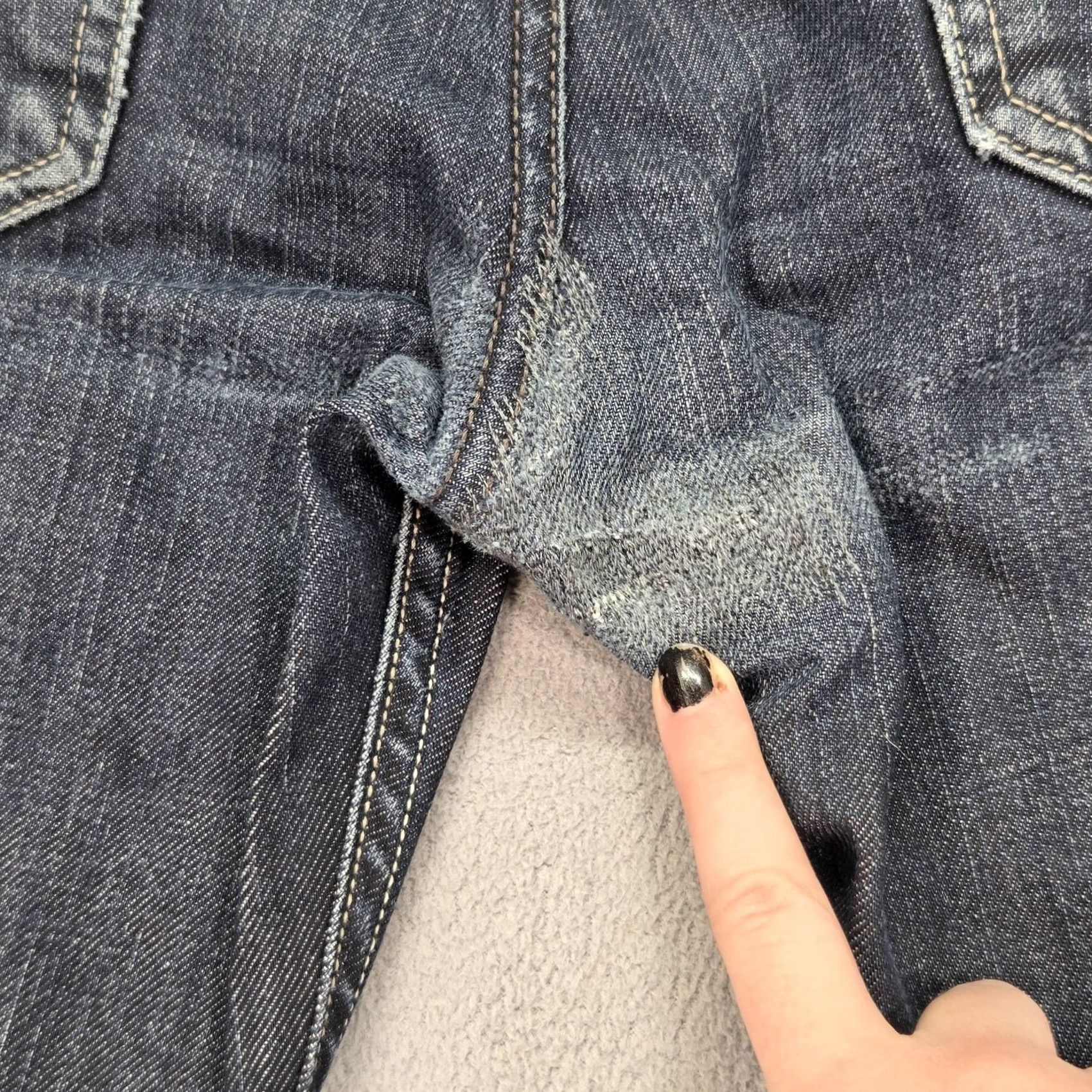 Diesel Diesel Larkee Jeans Mens 32x29 Blue Straight Button Fly Distressed 0088Z Vintage No Size US 32 / EU 48 - 6 Thumbnail