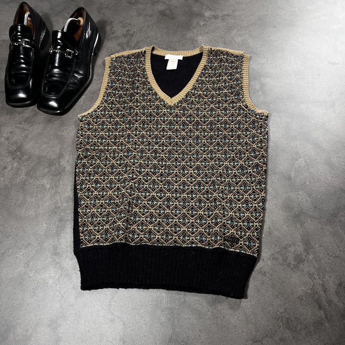 Diesel Vintage 00s Diesel Alpaca Wool Vest Knit Sweater Old Money Size US M / EU 48-50 / 2 - 2 Thumbnail