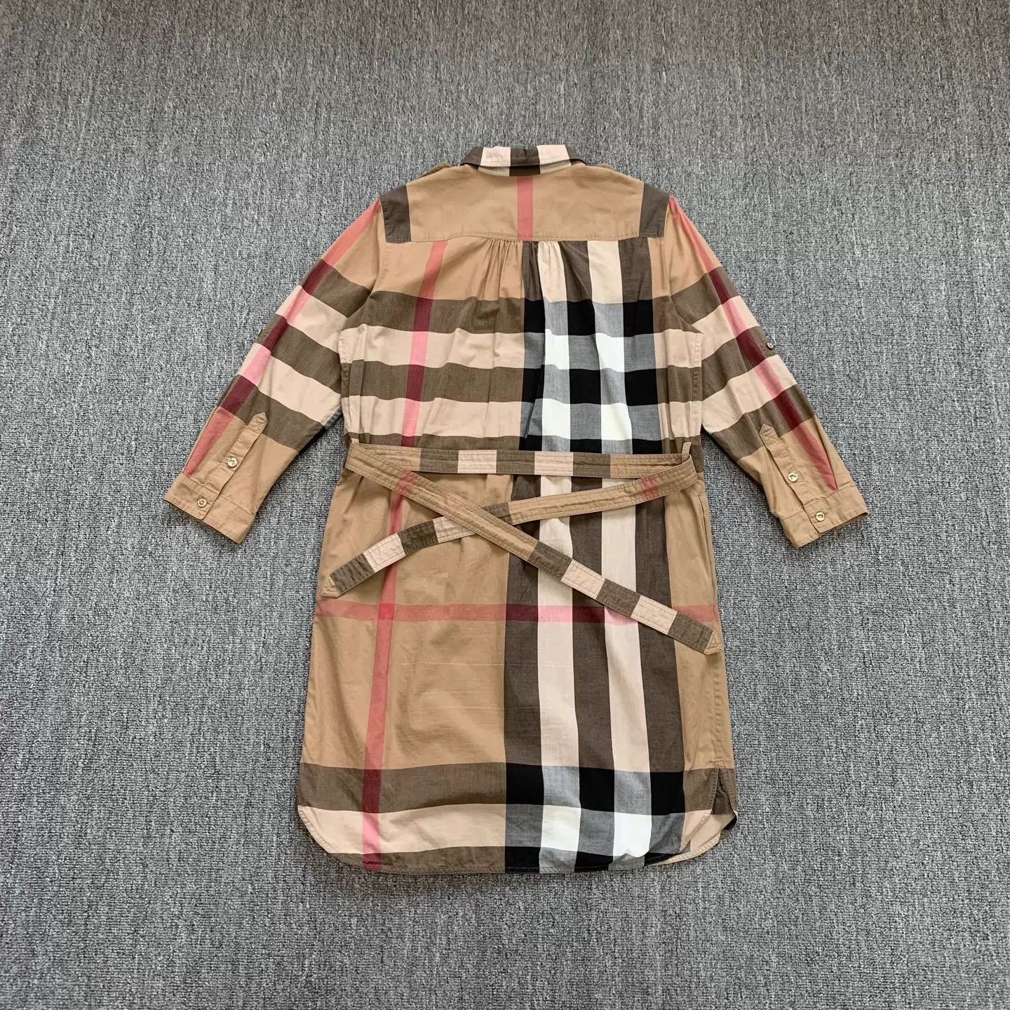 Burberry Burberry Khaki Check Shirt Dress 38 95 New 14633 Size M / US 6-8 / IT 42-44 - 2 Thumbnail
