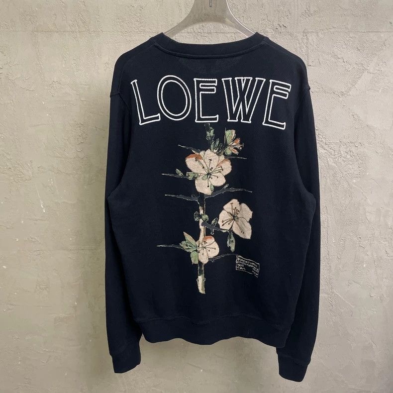 Other LOEWE Black floral Logo round neck hoodie Size M / US 6-8 / IT 42-44 - 2 Thumbnail