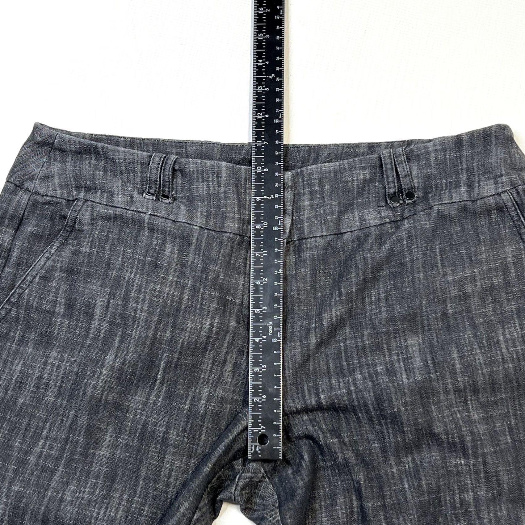 Sandro Sandro Walking Shorts Denim MID-RISE Lightweight Stretch Size 14 20 Inseam Blue/Gray Casual Travel 40s College Mens Women Size 36" / US 14 / IT 50 - 6 Thumbnail