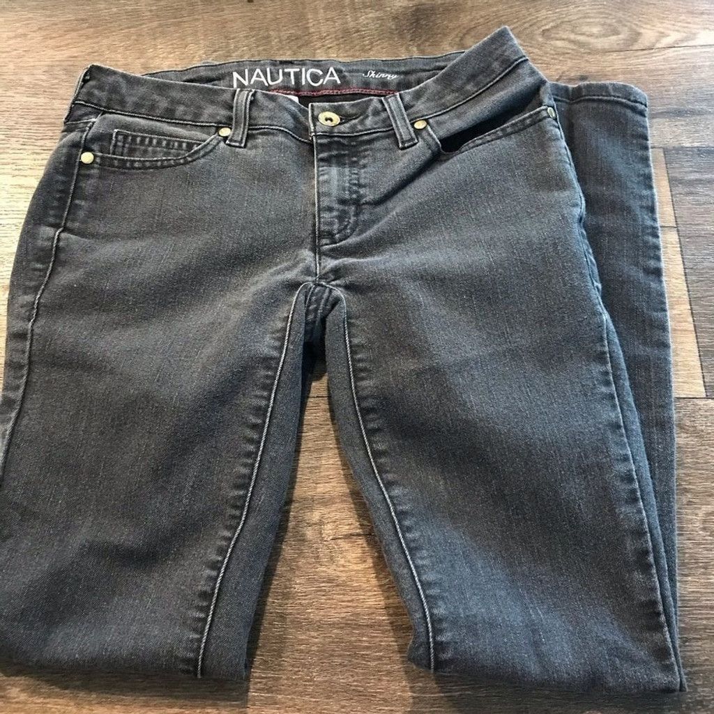 Nautica Nautica black jeans size 0 straight leg skinny Size 25" / US 0 / IT 36 - 2 Thumbnail