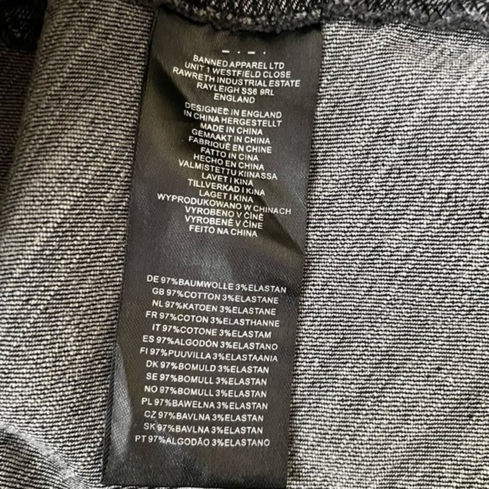 Other Banned Apparel Acid Wash Black Denim Dress Size XS / US 0-2 / IT 36-38 - 6 Thumbnail