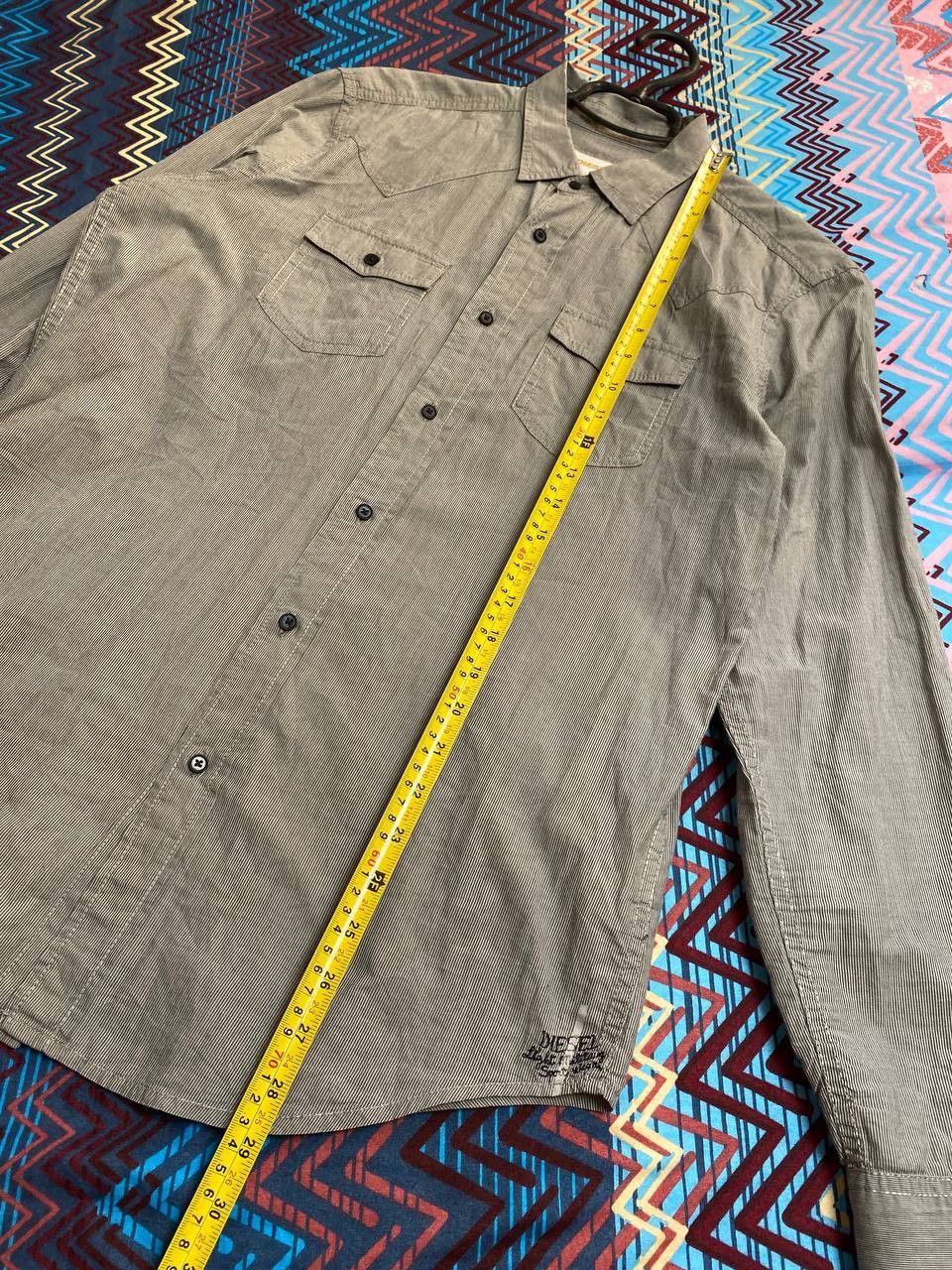 Diesel × Japanese Brand Diesel Cyber Embroidared Vintage Shirt Size M Size US M / EU 48-50 / 2 - 13 Thumbnail