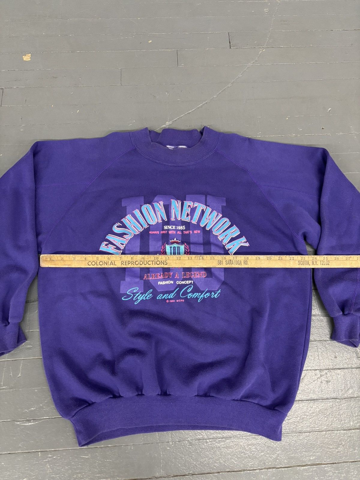 Vintage 90s vintage fashion network sweatshirt Size XL / US 12-14 / IT 48-50 - 4 Thumbnail