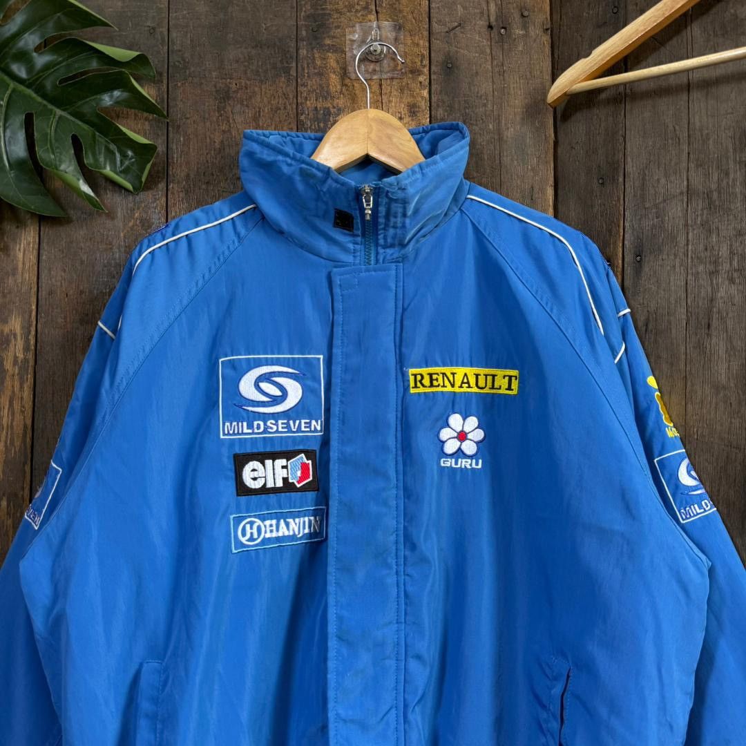 Vintage Vintage Renault F1 Team Bomber Jacket Size US L / EU 52-54 / 3 - 3 Thumbnail