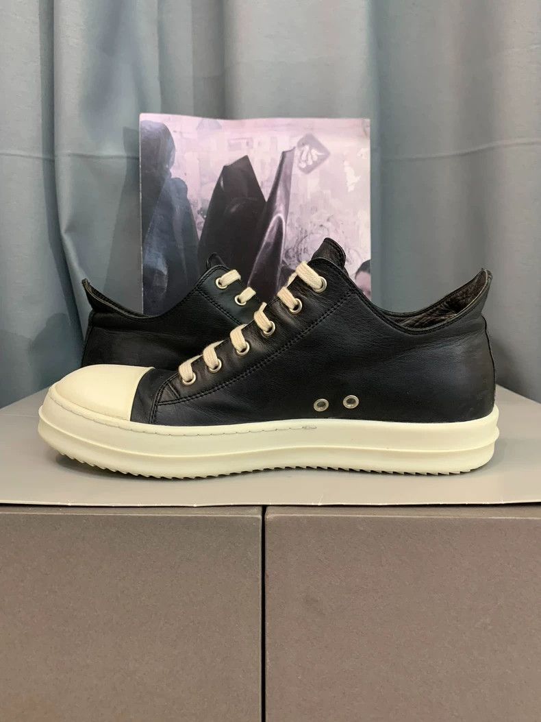 Rick Owens Rick Owens black and white Low-Top Sneaker Size US 9 / EU 42 - 6 Thumbnail