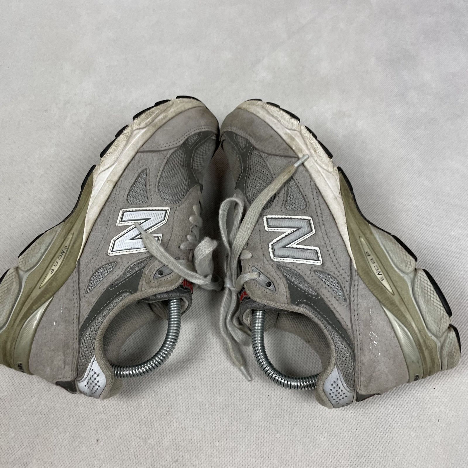 New Balance New Balance Gray Leather Lace Up Athletic Sneaker Shoes Size US 6 / IT 36 - 3 Thumbnail