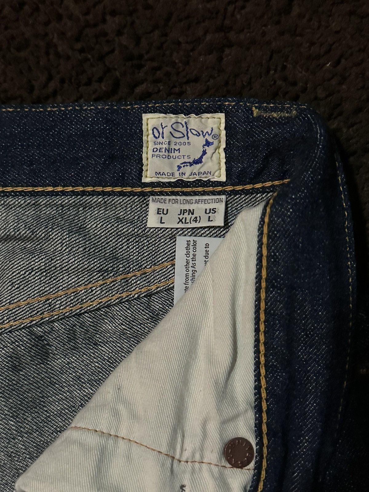 Orslow OrSlow GRAND DAD'S DENIM ONE WASH Size US 35 - 8 Thumbnail