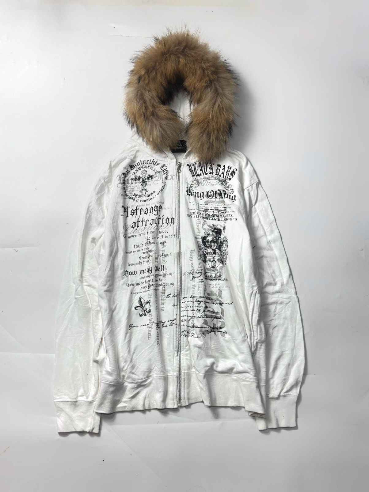 GOA Japanese brand GOA detachable fur trim zip up hoodie | Grailed