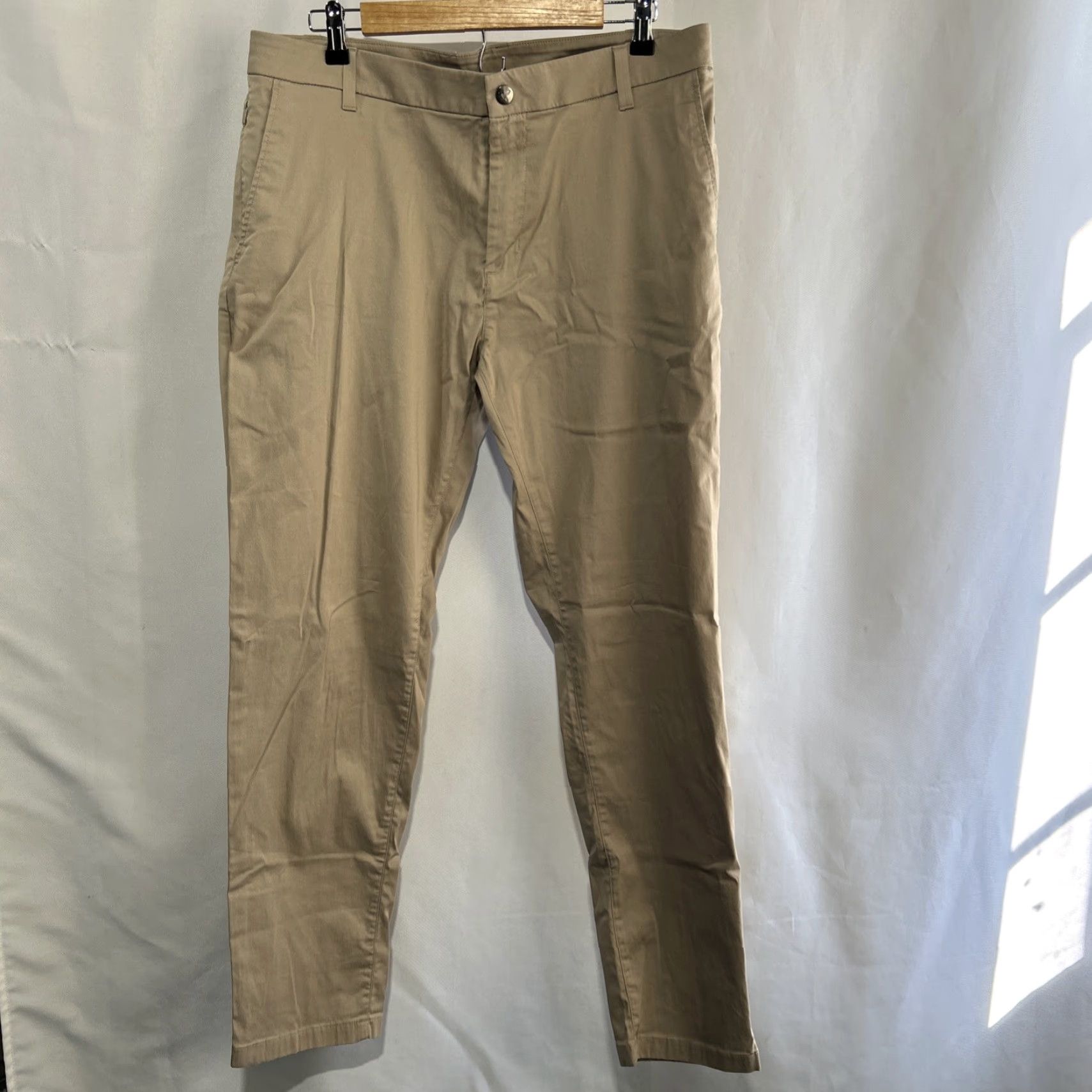 Vintage Birddogs Pants Men’s Khaki Slim Casual Work Cotton Nylon Elastane 36x32 Size US 36 / EU 52 - 2 Thumbnail