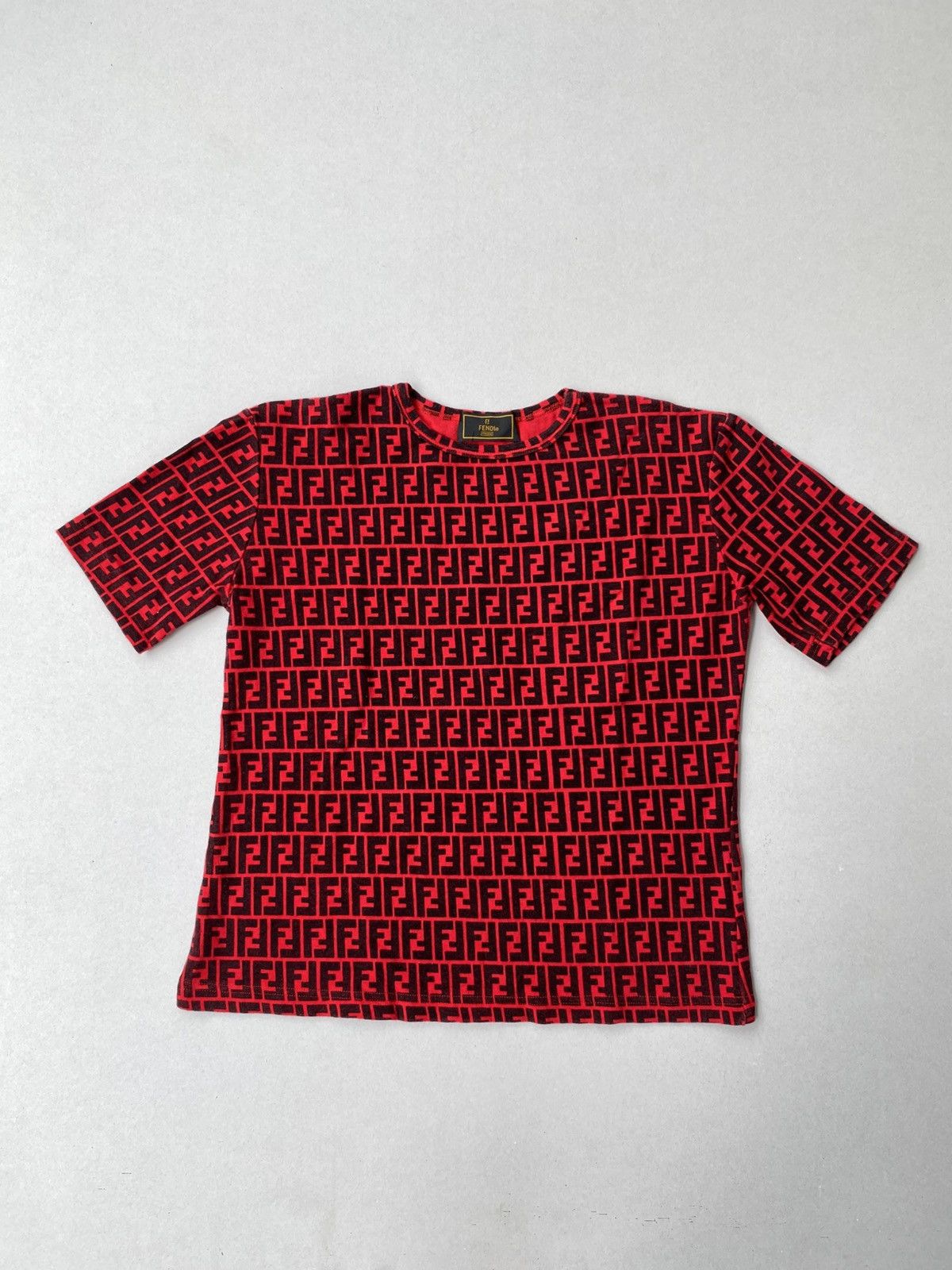 Fendi Vintage Fendi Monogram Tshirt Size S / US 4 / IT 40 - 1 Thumbnail