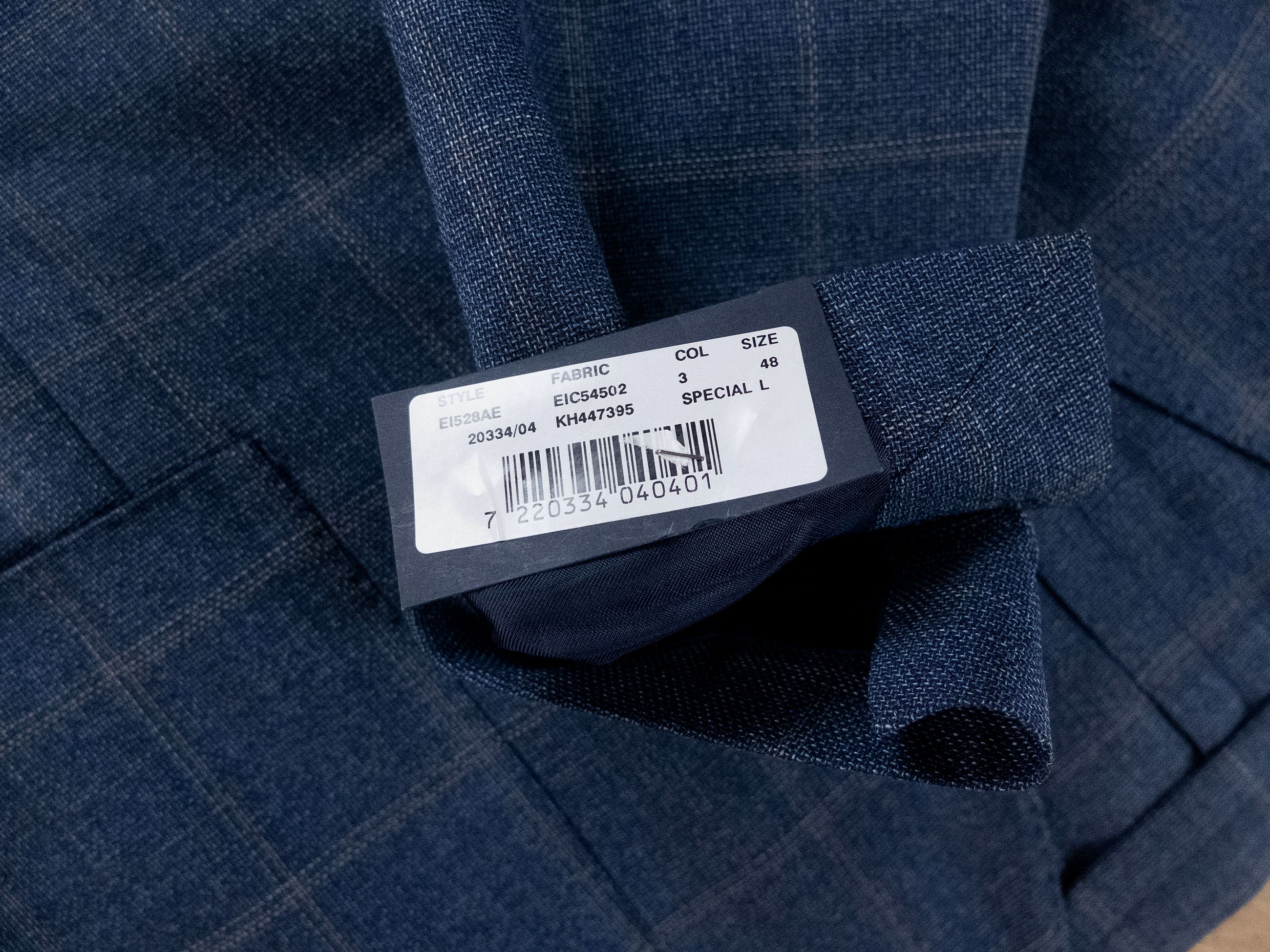 Lardini LARDINI 7 Drop blue plaid wool sportcoat 38 48 Size 38R - 6 Thumbnail