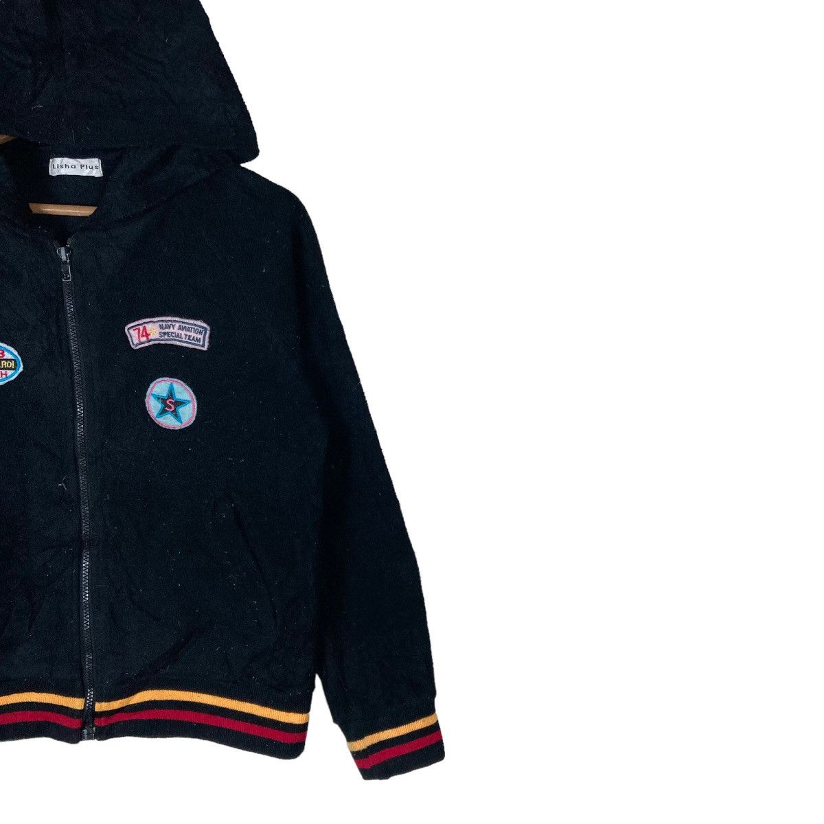 Vintage Vintage Lisha Plus Patchwork Full Zipper Fleece Hoodie Size US S / EU 44-46 / 1 - 5 Thumbnail