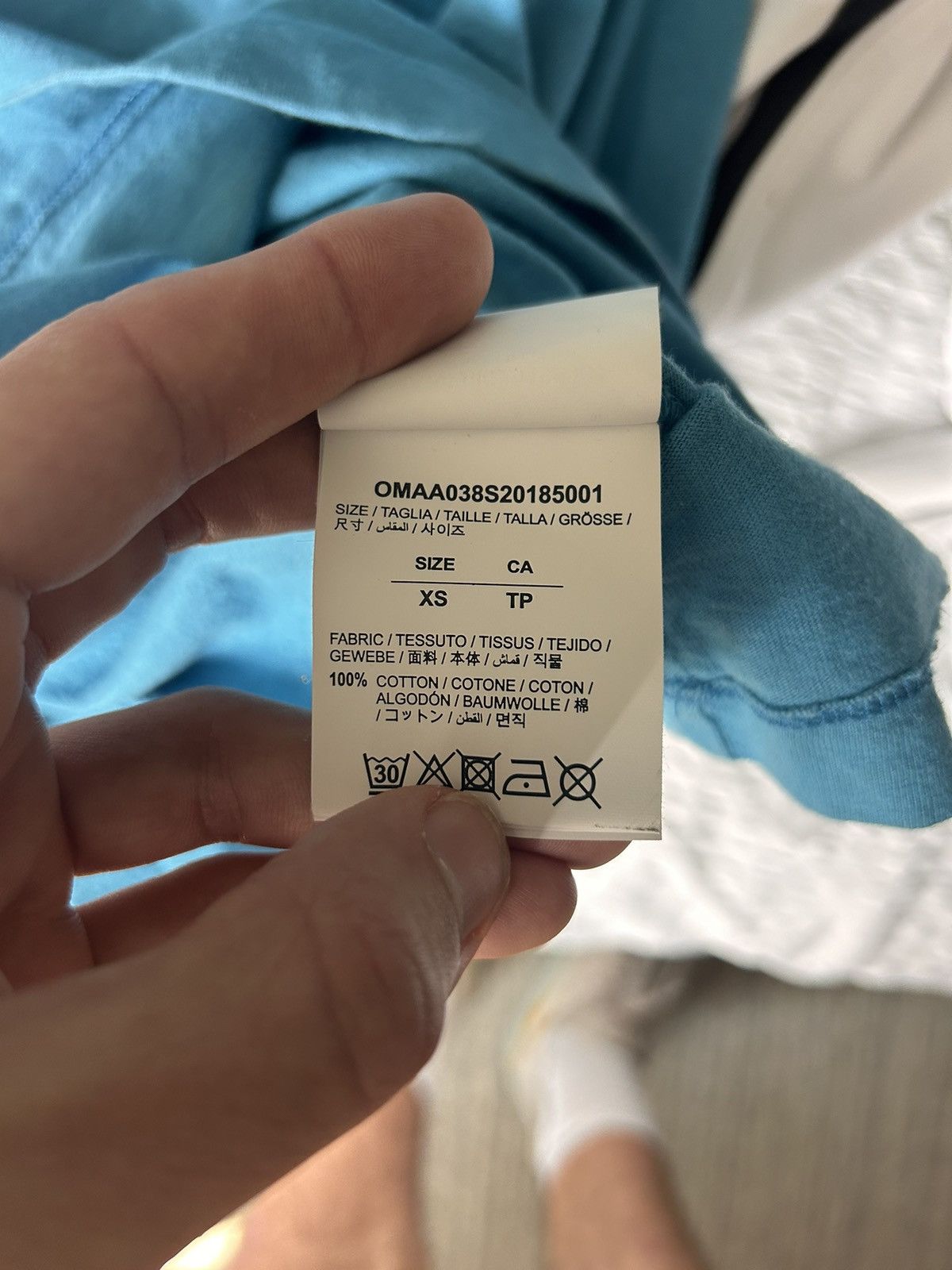 Off-White Off-White Arachno Short Sleeve Blue LOOSE Size US XS / EU 42 / 0 - 5 Thumbnail