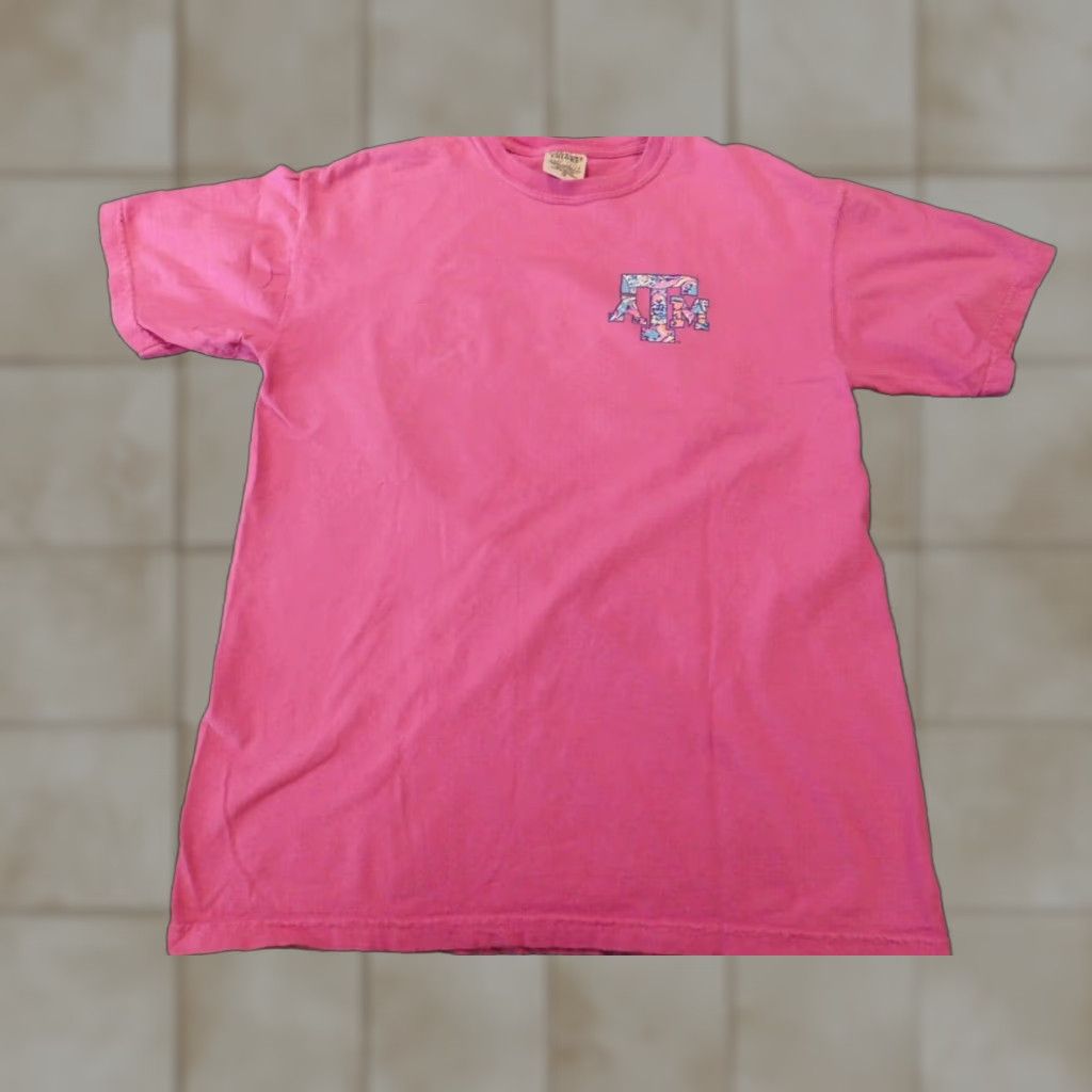 Comfort Colors Comfort Colors Mens Shirt Medium Pink Floral top classic Shirt Mens M Pink Classic Logo Breathable Short Sleeve Crew Neck Knit Cotton Size US M / EU 48-50 / 2 - 1 Thumbnail