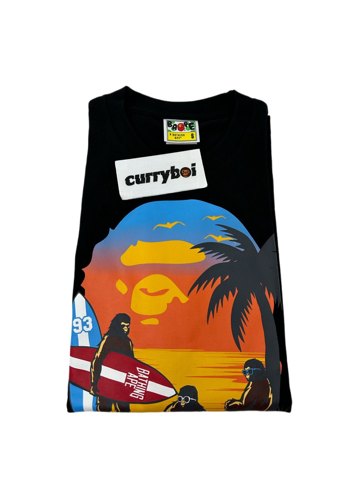 Bape BAPE Sunset Beach Ape Head Tee Black Size US S / EU 44-46 / 1 - 4 Thumbnail