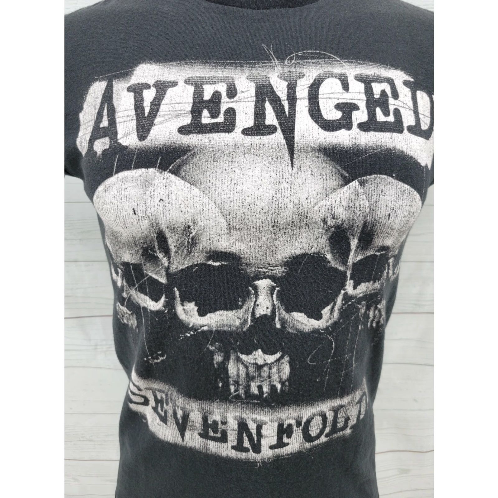 Vintage Avenged Sevenfold Black T Shirt Skull Rock Metal Music Band XS S Adult Small Short Sleeve Crew Neck Graphic Print Unisex Barvado Brand Vintage No Size US S / EU 44-46 / 1 - 2 Thumbnail