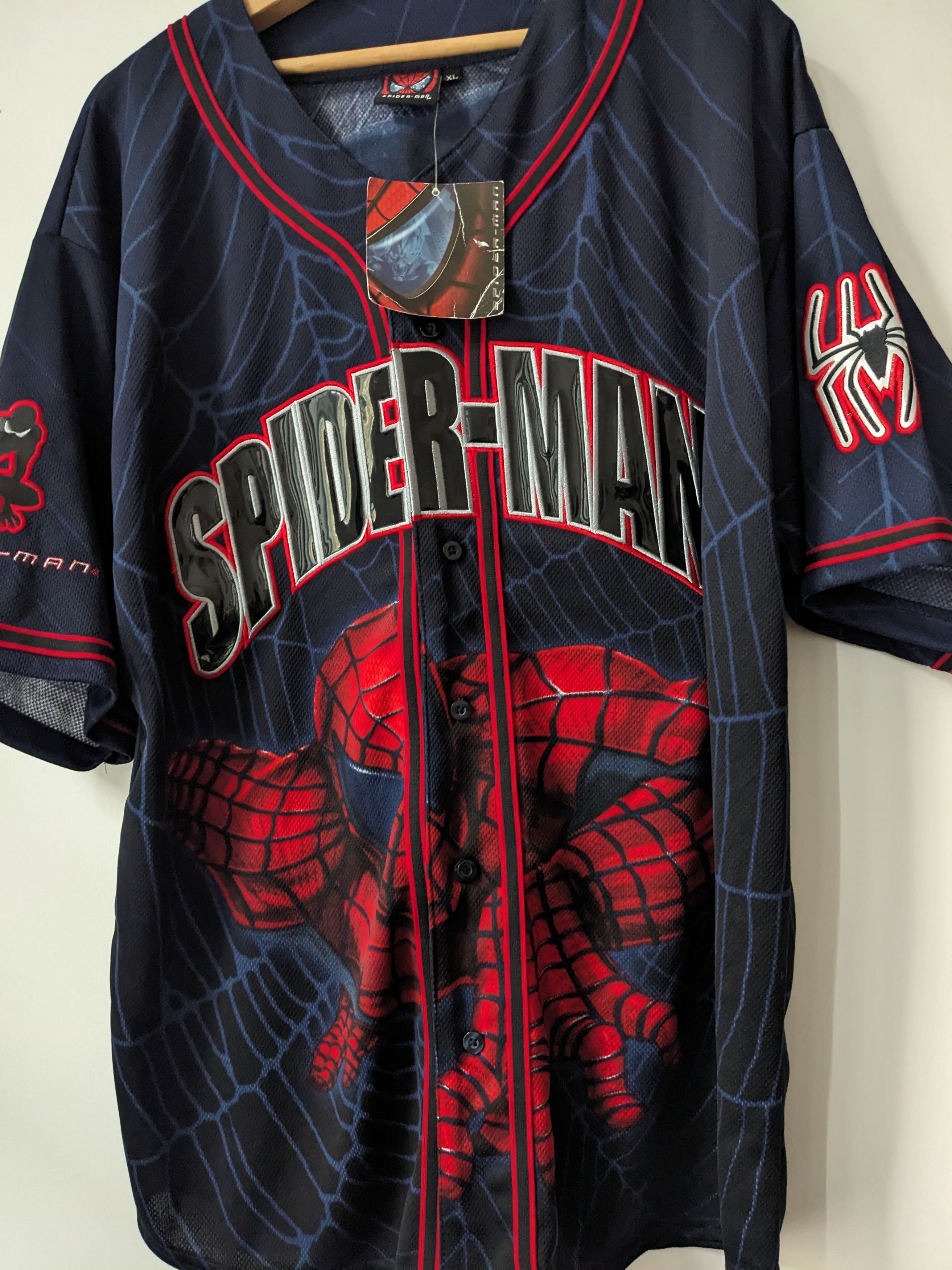 Marvel Comics Vintage Spiderman 1 Jersey Promo Movie Spider Man Size US XL / EU 56 / 4 - 6 Thumbnail