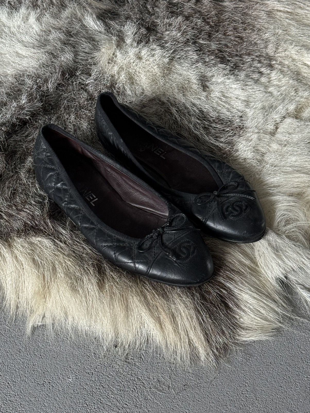 Chanel Chanel Leather Ballet Flats Size US 7 / IT 37 - 4 Thumbnail