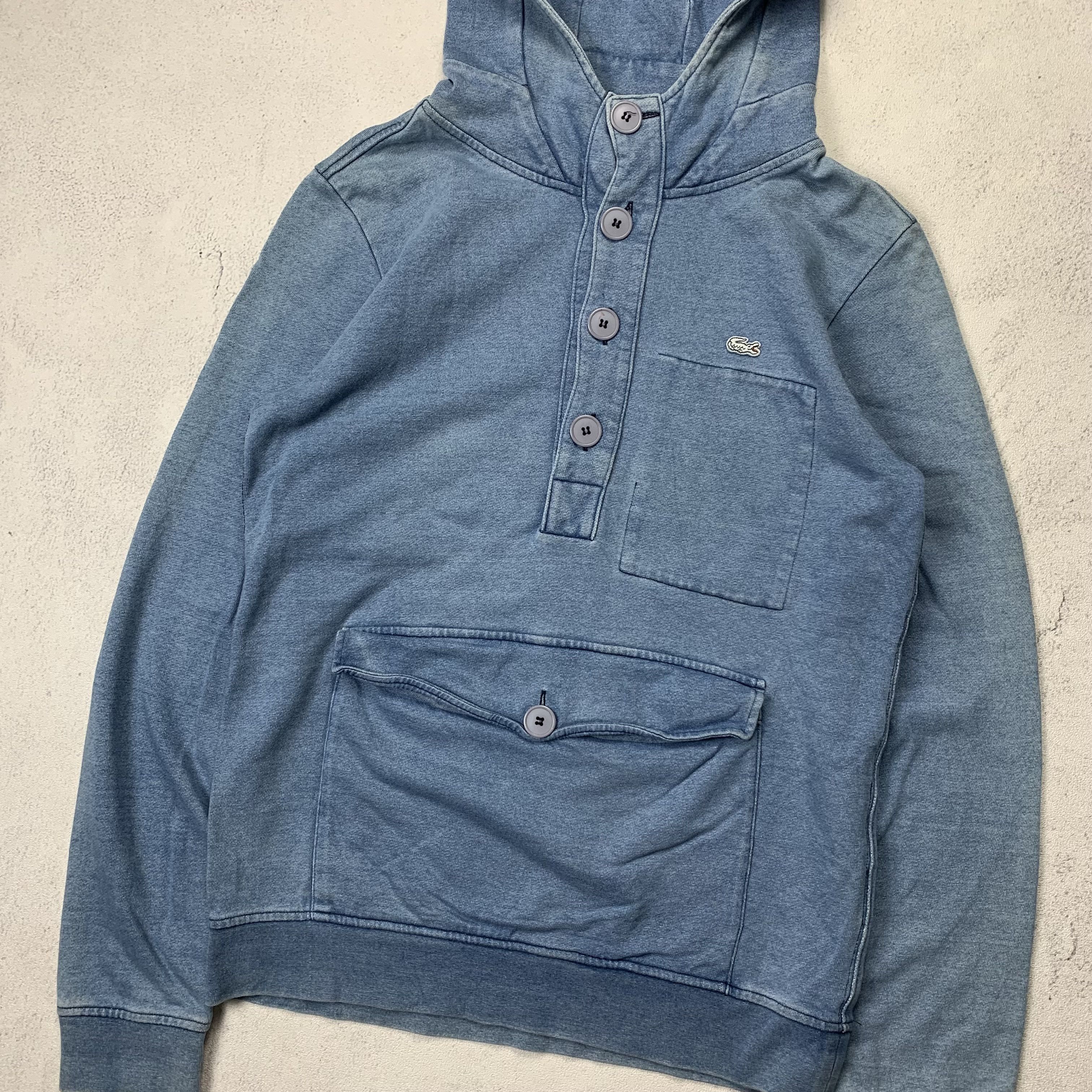 Lacoste Lacoste Hoodie Blue Denim Size US M / EU 48-50 / 2 - 2 Thumbnail