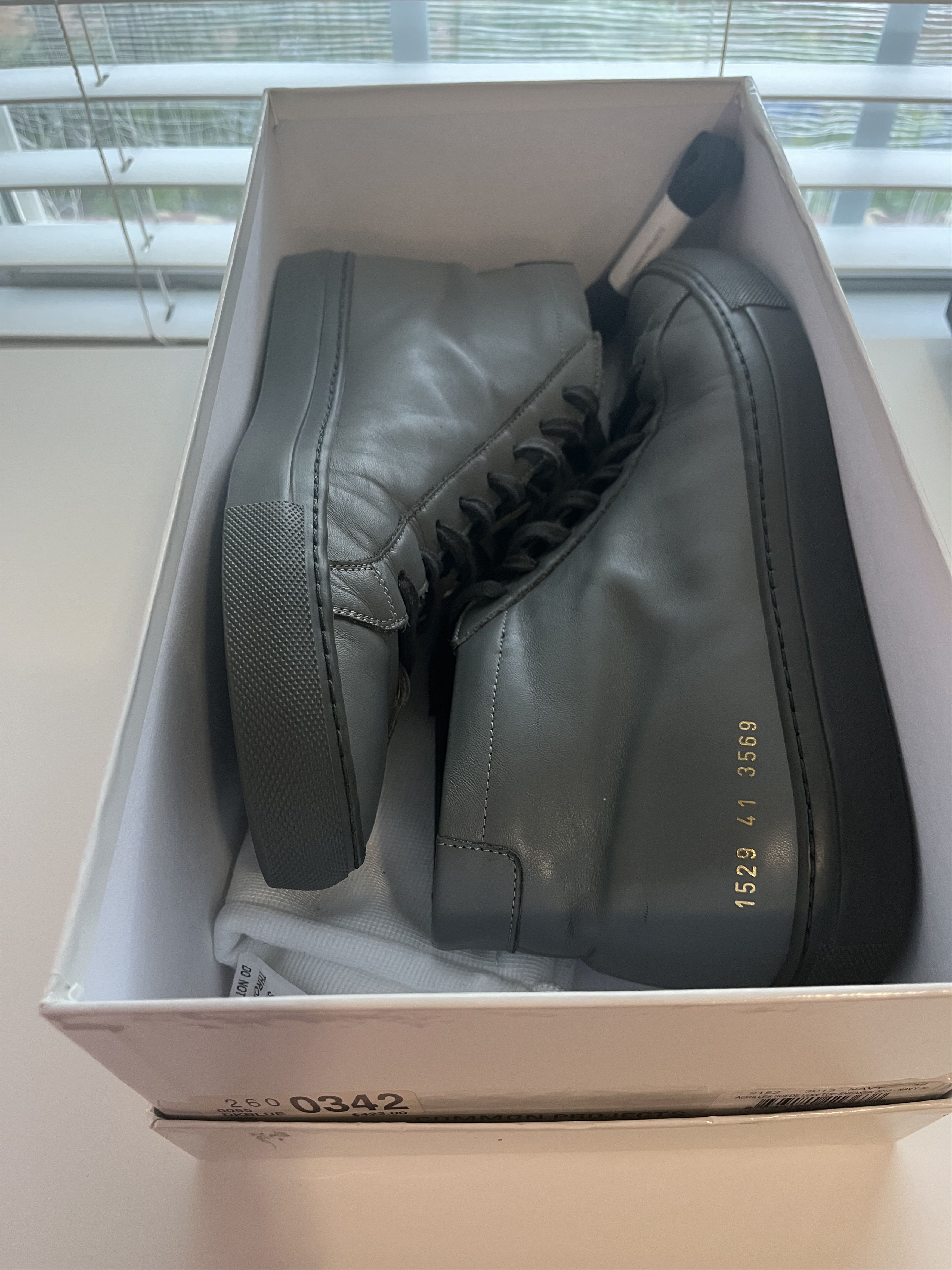 Common Projects Common Projects Original Achilles Mid Dark Grey EU41/US8 Size US 8 / EU 41 - 7 Thumbnail