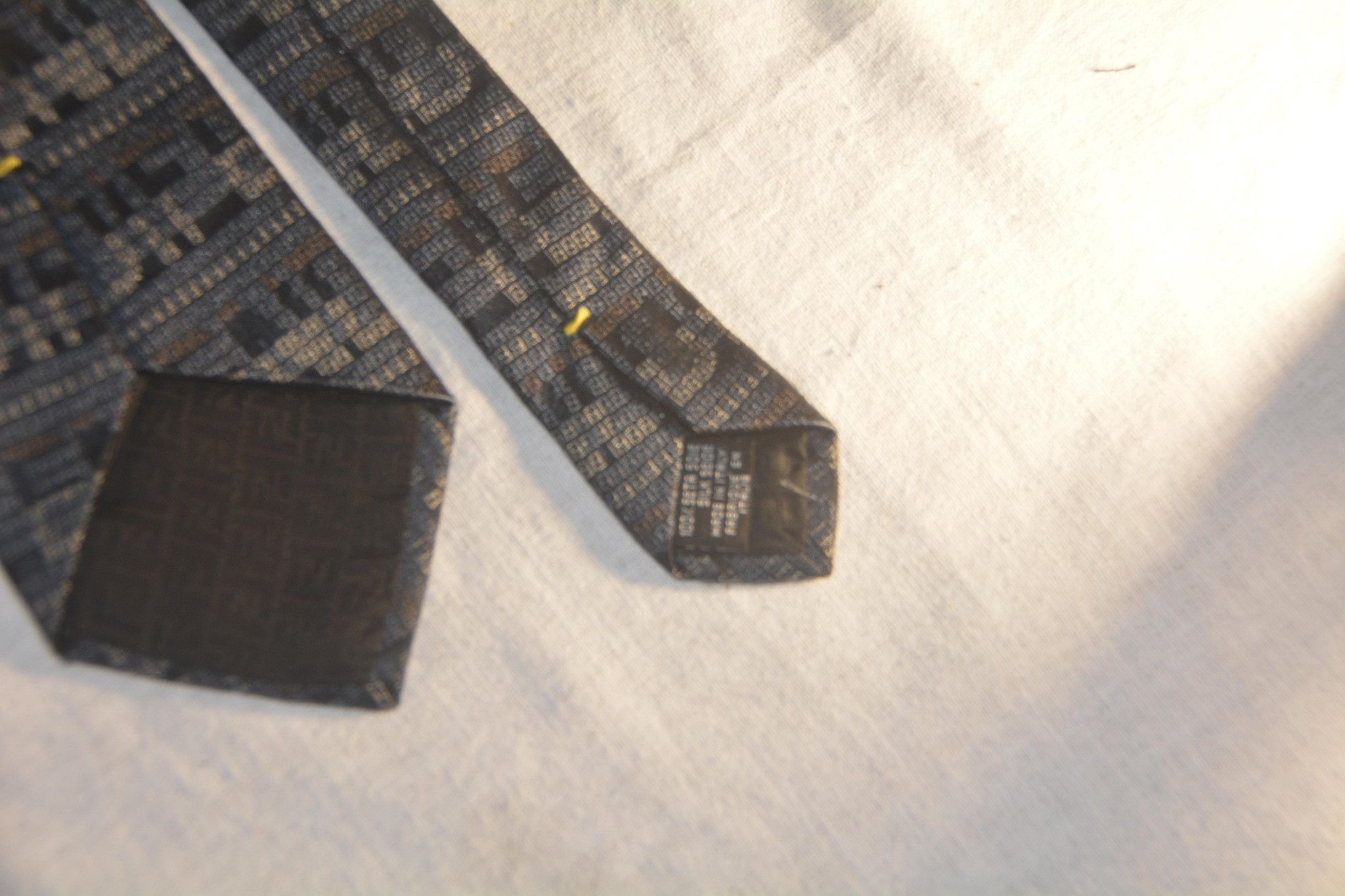 Fendi Fendi Zucca Logo Pattern Silk Tie - Made In Italy Size ONE SIZE - 5 Thumbnail