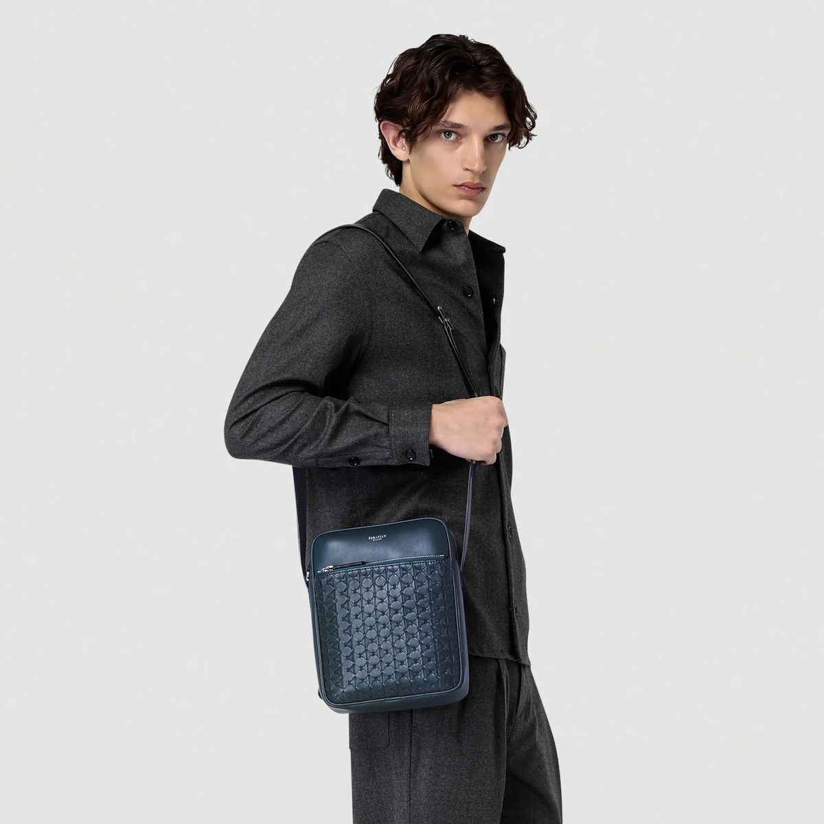 Designer × Serapian Milano Serapian Milano Messenger in Mosaico Weawing Leather Bag Size ONE SIZE - 3 Thumbnail