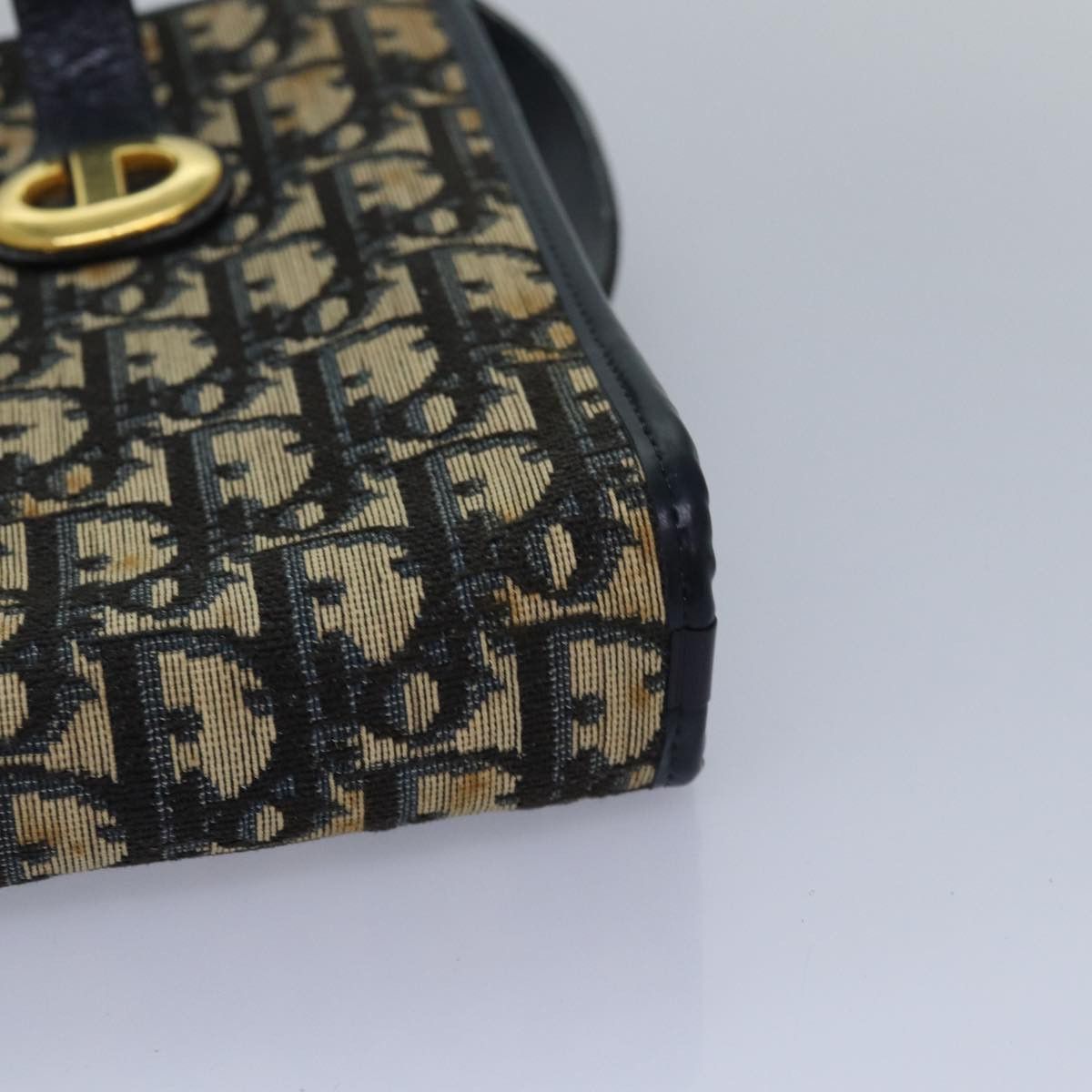Dior DIOR Trotter Canvas Hand Bag Canvas Navy Size ONE SIZE - 11 Thumbnail