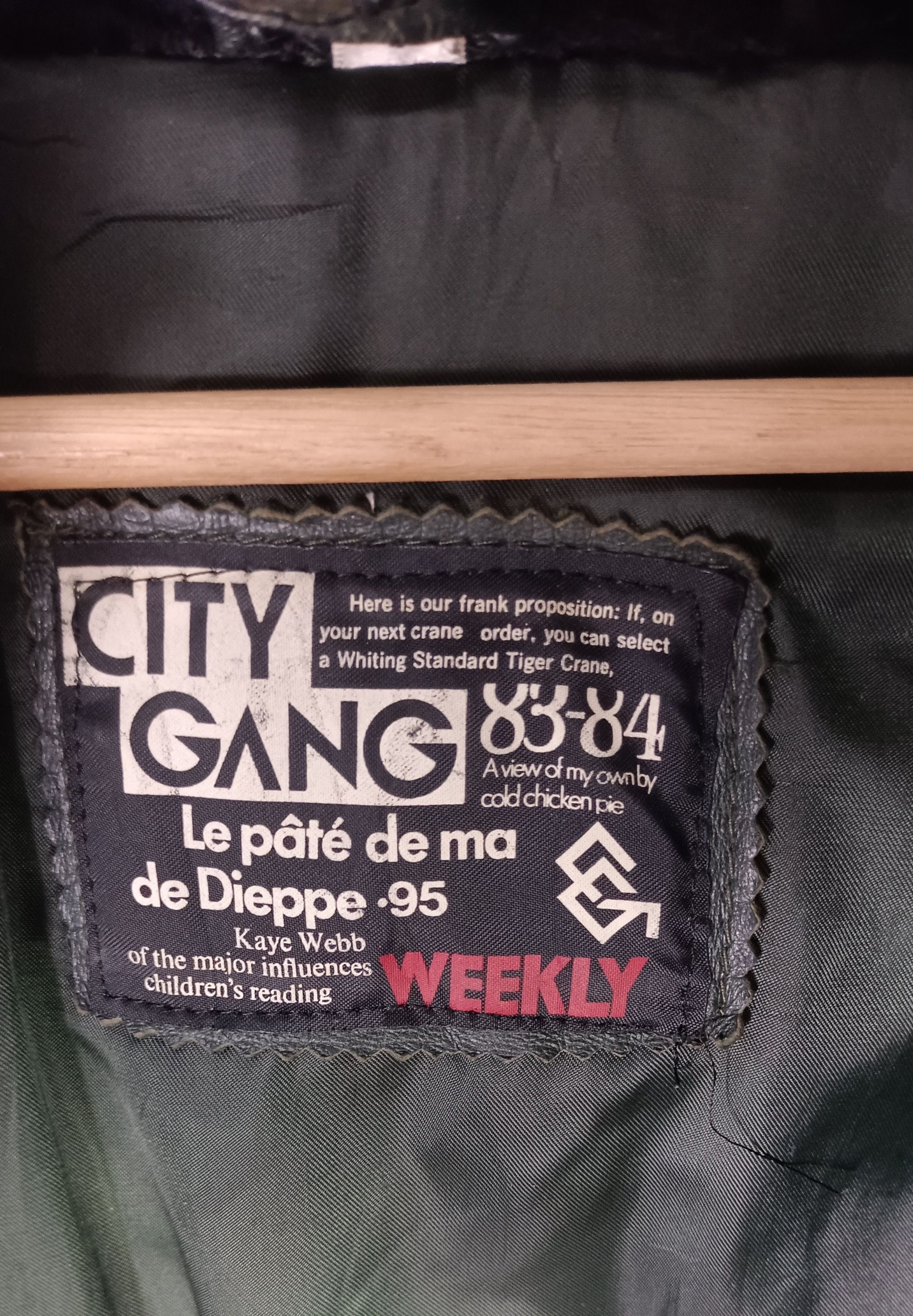 Japanese Brand Vintage🔥 City Gang Kaye Webb Leather Jacket Size US L / EU 52-54 / 3 - 16 Thumbnail