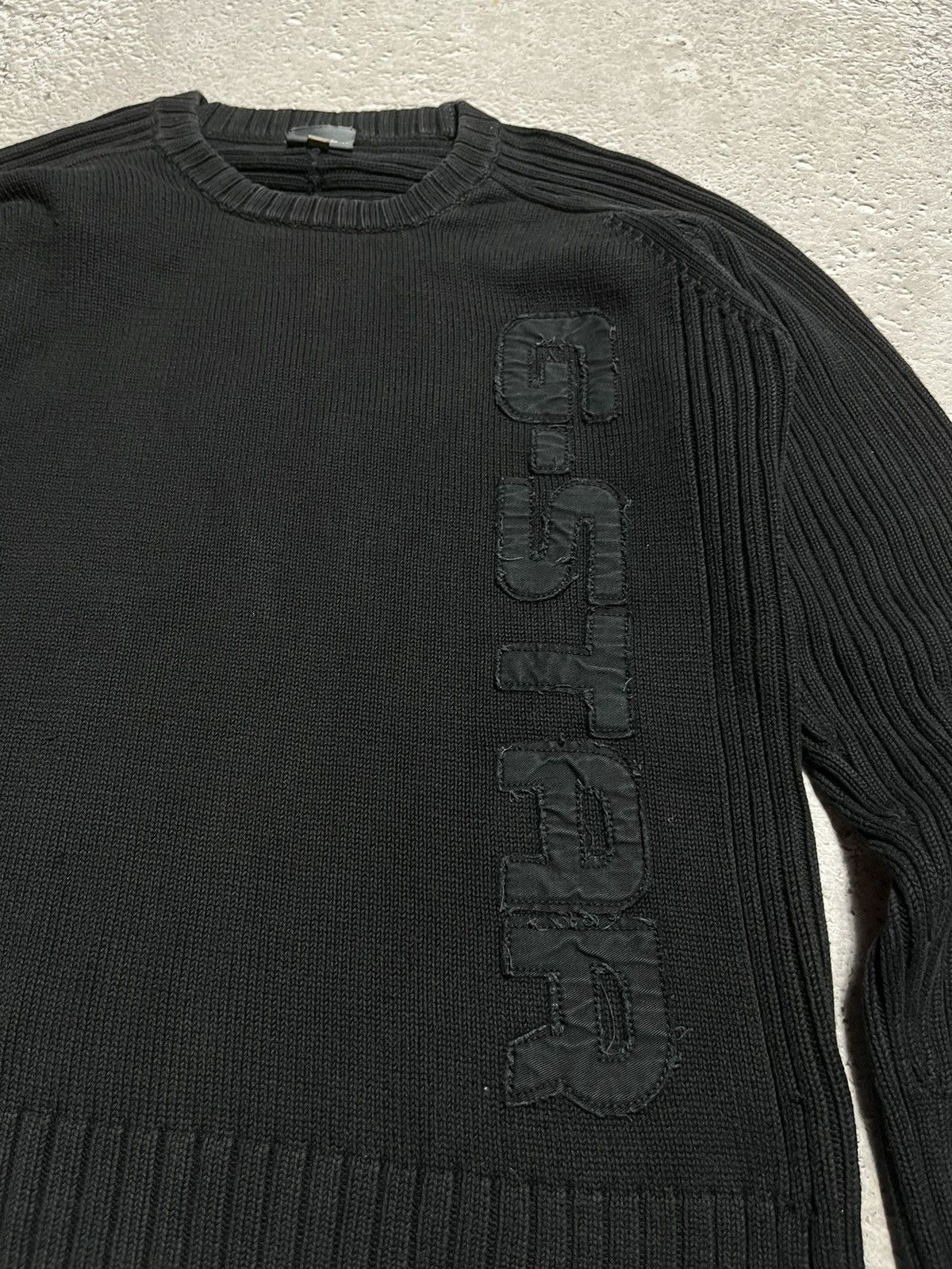 G-Star × Hysteric Glamour Y2K G Star Knit Faded Ribbed Vintage Sweater Size US L / EU 52-54 / 3 - 5 Thumbnail