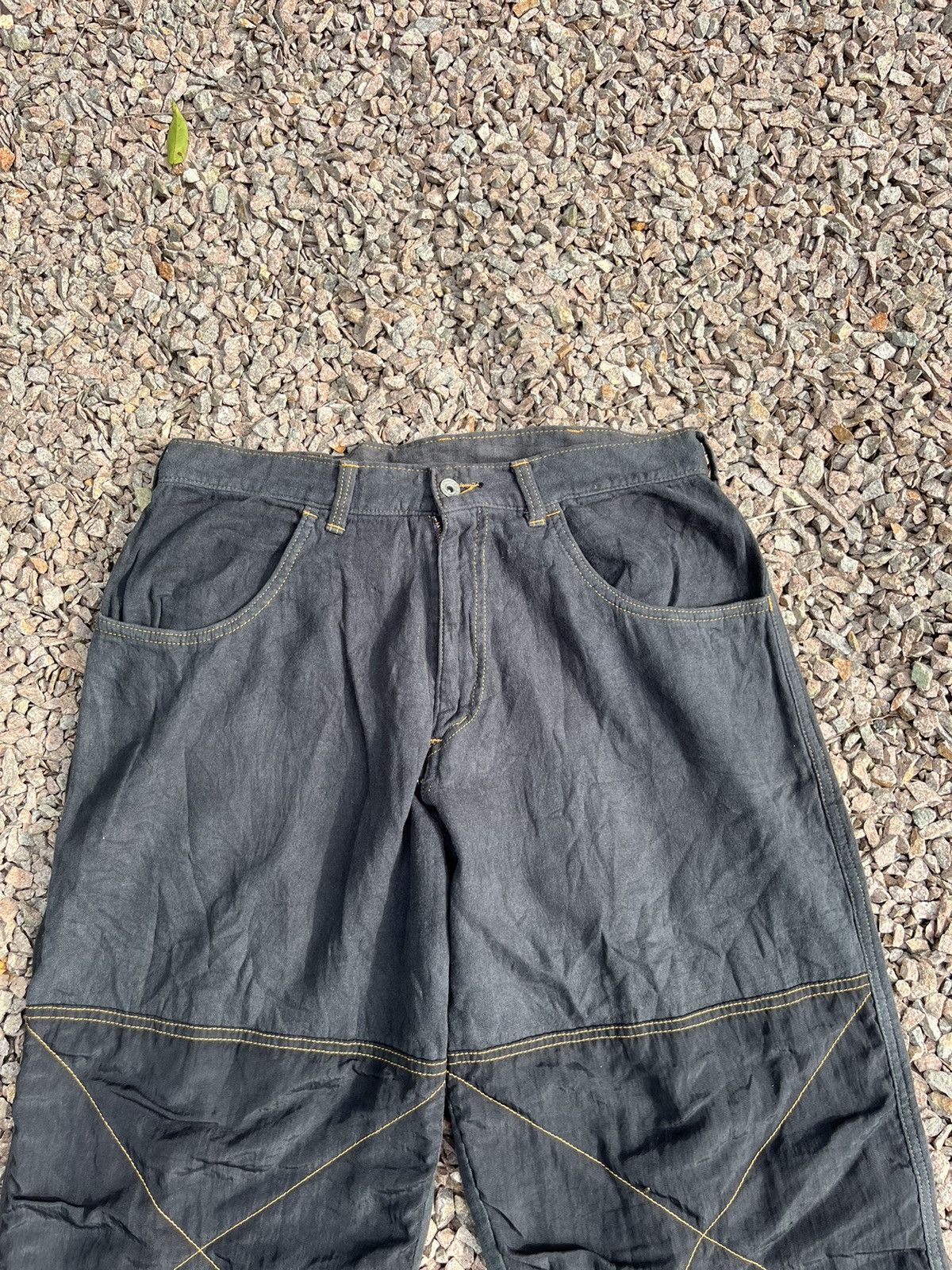 Vintage 💥Vintage Bourbon House USA Workwear Canvas Double Knee BAGGY Size US 33 - 5 Thumbnail
