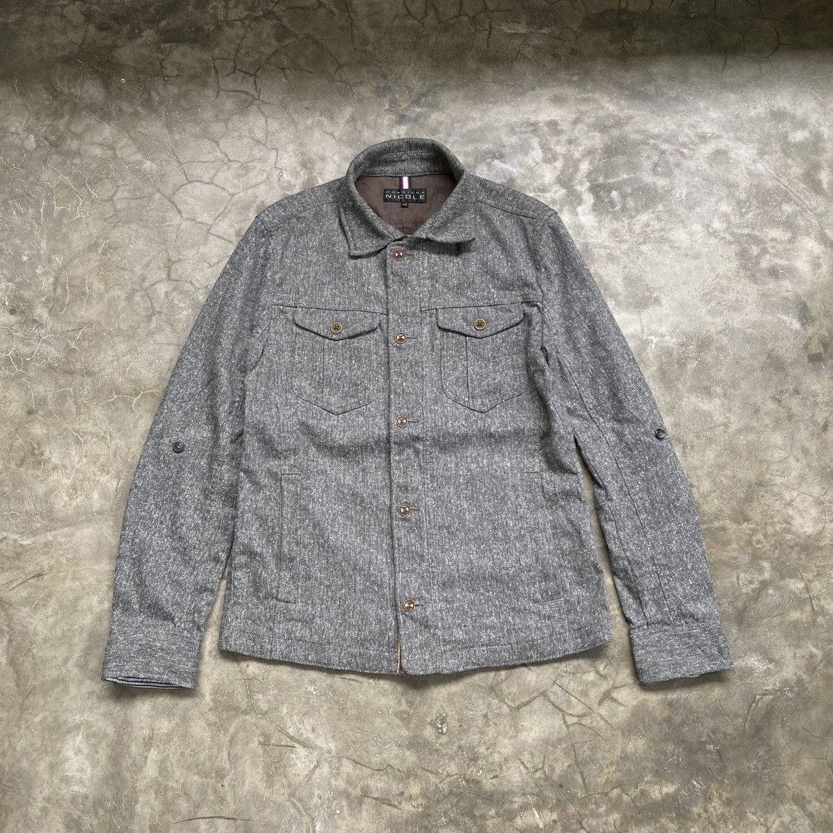 Nicole Club 2000s Monsieur Nicole Grey Button Ups Shirt Size US L / EU 52-54 / 3 - 1 Thumbnail
