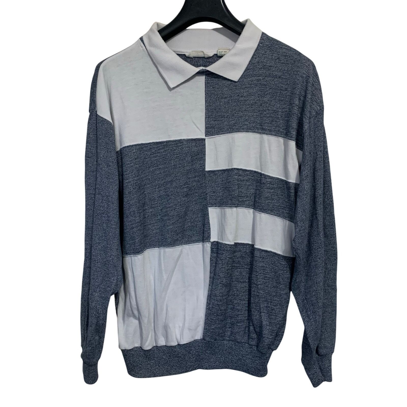 St. Johns Bay St. John’s Bay Color Block Double Collared Long Sleeve LT Size US L / EU 52-54 / 3 - 1 Thumbnail