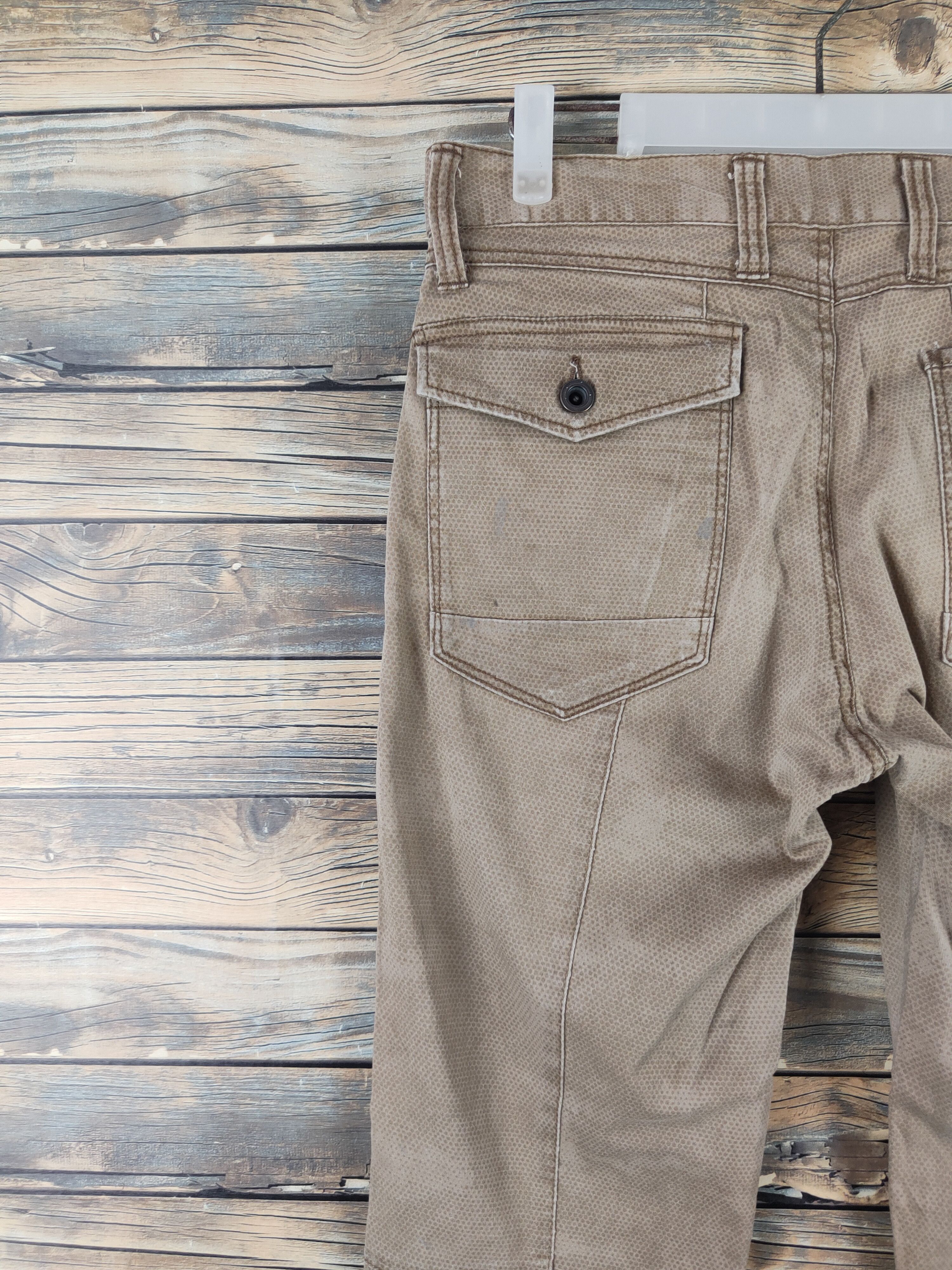 Japanese Brand DL Japanese Brand Beige Multipocket Cargo Pants #46-276T Size US 31 - 9 Thumbnail