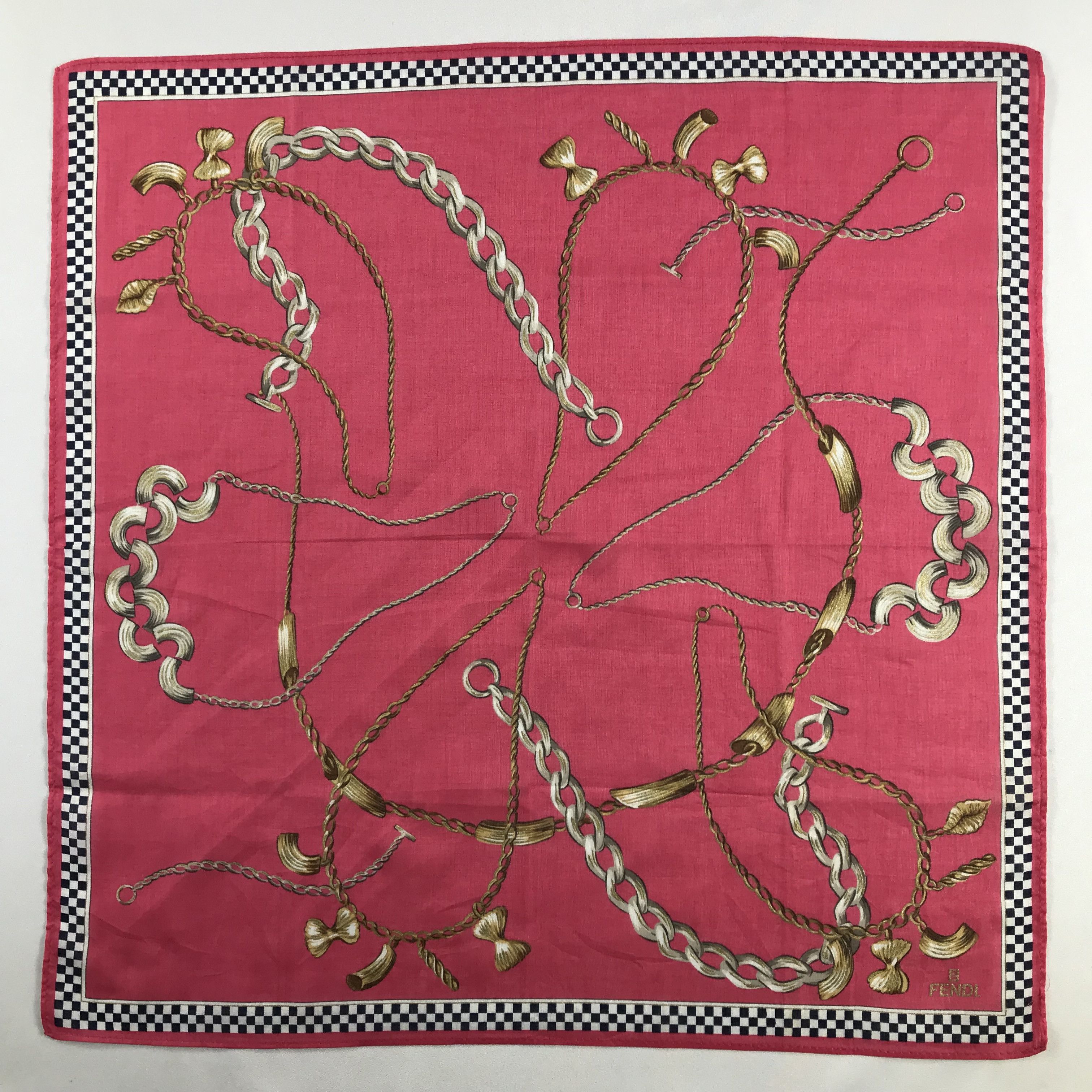 Vintage FeNdI Handkercheif / Bandana / Neckerchief C533 Size ONE SIZE - 3 Thumbnail