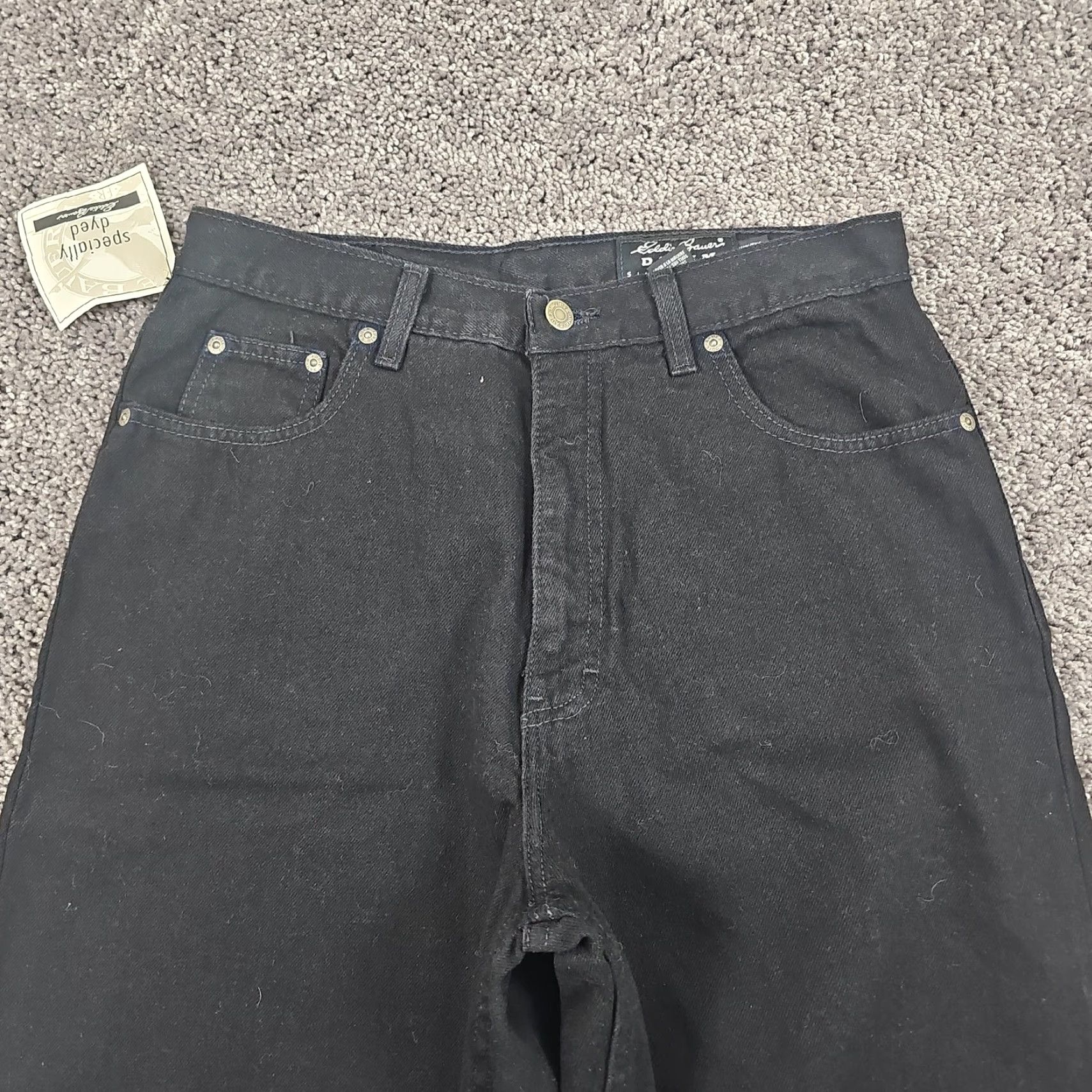 Eddie Bauer VINTAGE Eddie Bauer Jeans Womens 12 Black Straight Loose High Denim USA 27x31 Size 34" / US 12 / IT 48 - 2 Thumbnail