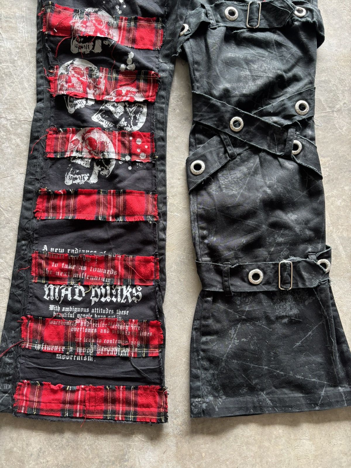 Sex Pot ReVeNGe CRAZY FLARE BONDAGE SEDITIONARIES JAPAN MAD PUNKS SKULL POEM Size US 30 / EU 46 - 10 Thumbnail