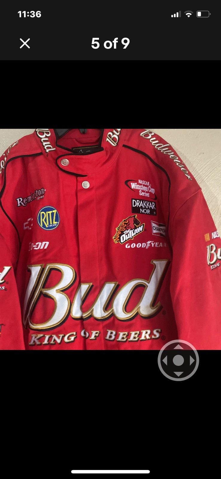 Chase Authentics VTG NASCAR Chase Authentics Dale Jr Bud Jacket XL NWT Size US XL / EU 56 / 4 - 4 Thumbnail