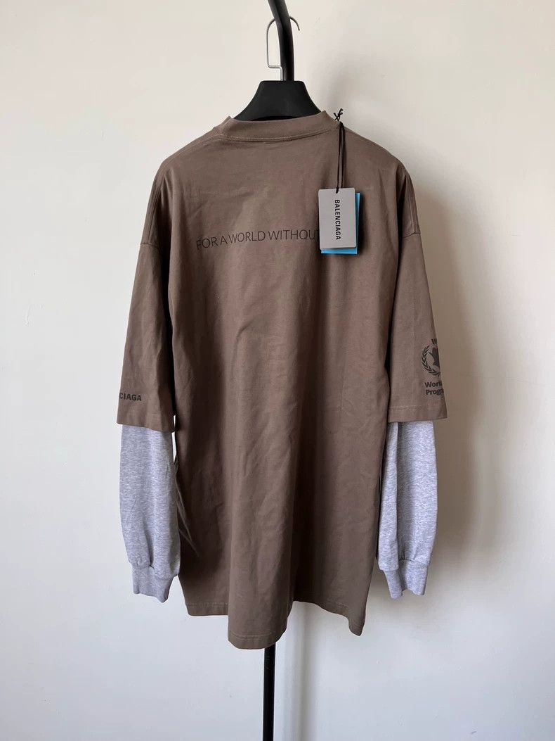 Balenciaga Balenciaga World Food Programme Long Sleeve Shirt-2506 Size US S / EU 44-46 / 1 - 2 Thumbnail