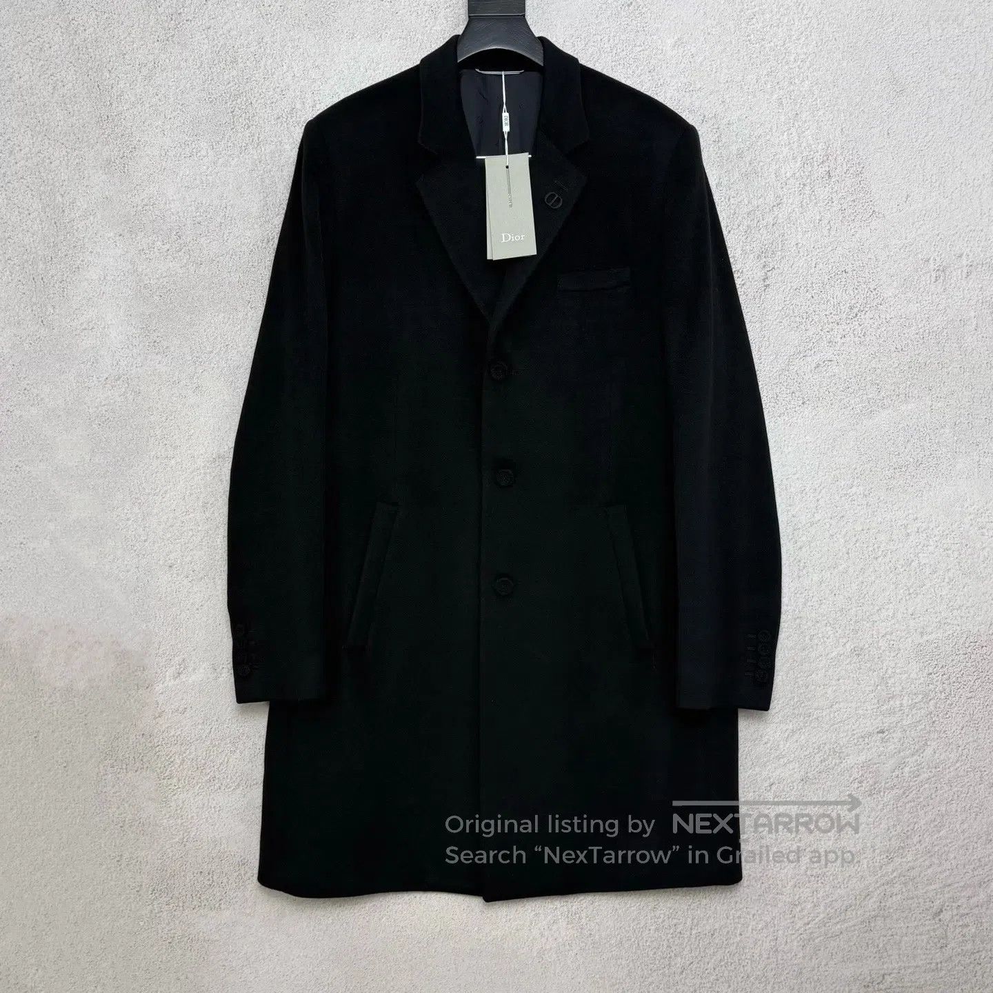 Dior Dior size50 Black goat fur logo coat Size US M / EU 48-50 / 2 - 1 Thumbnail