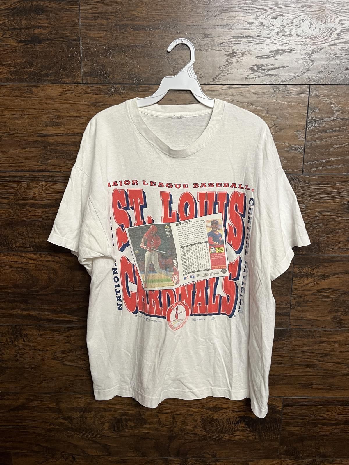 Designer VTG St Louis Cardinals Ozzie Smith T-shirt Upper Deck Promo Size US XL / EU 56 / 4 - 1 Thumbnail