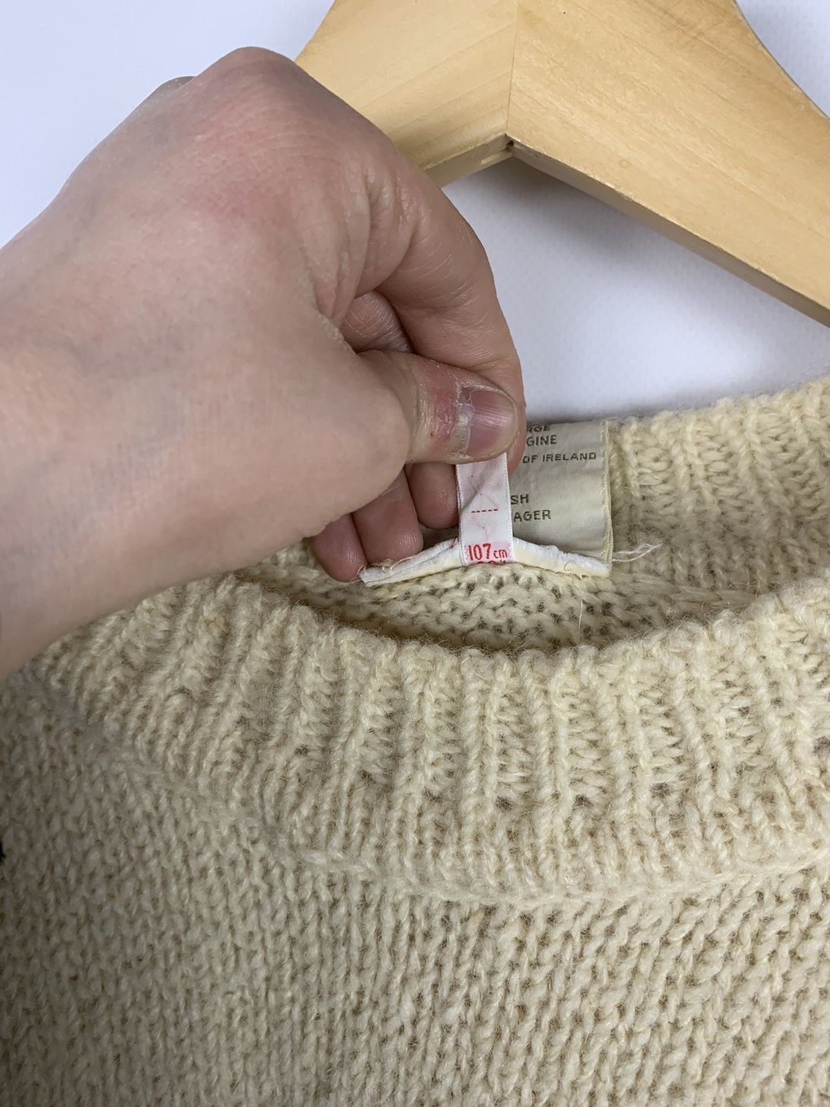 Vintage Vintage Gaeltarra Knit Sweater Fisherman Hand Loomed Size US XS / EU 42 / 0 - 9 Thumbnail
