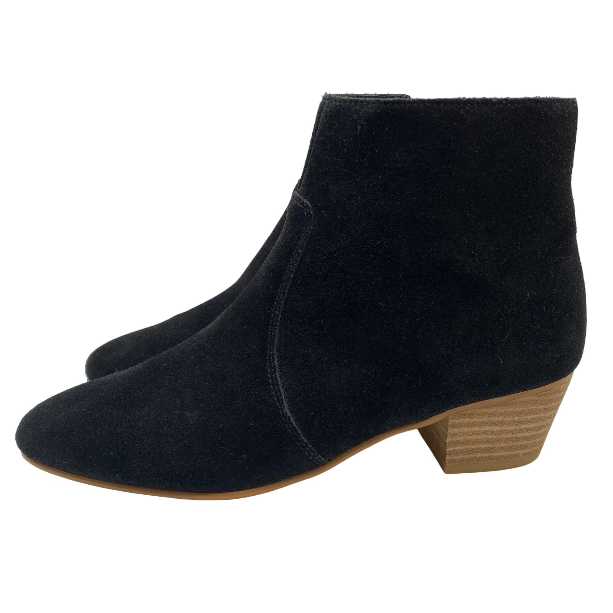 Soludos Soludos Lola Black Suede Leather Almond Toe Ankle Booties Wo Size US 8 / IT 38 - 2 Thumbnail