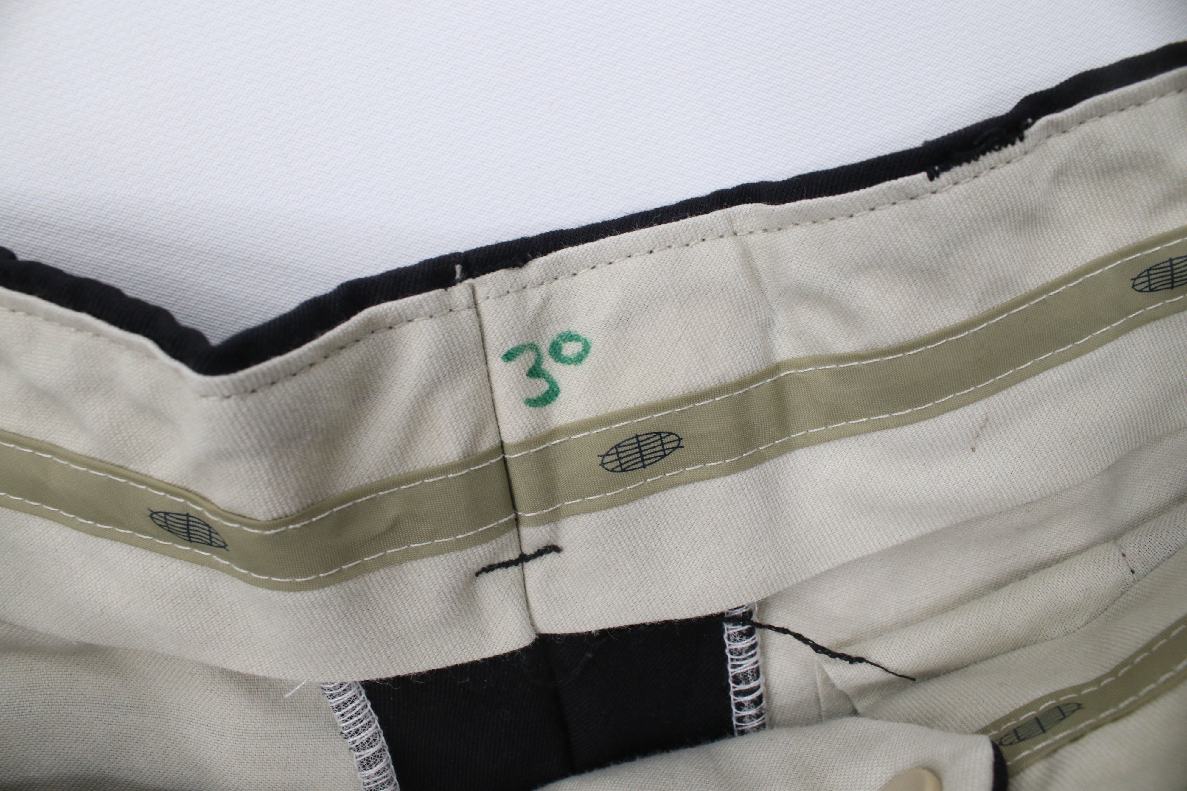 Vintage Vintage 90s Streetwear Blend Knit Pleated Chino Pants Black Size US 30 / EU 46 - 6 Thumbnail